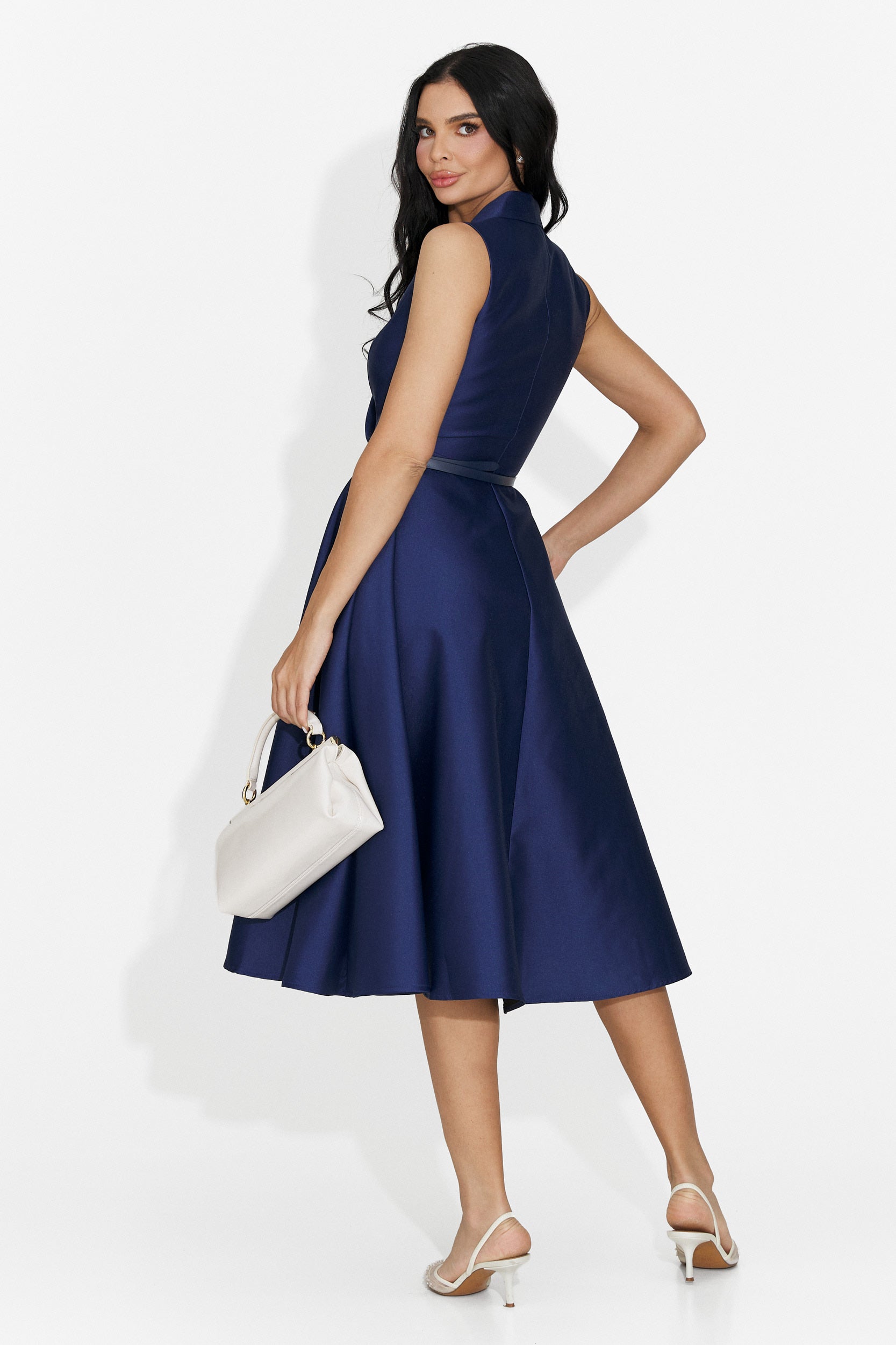 Rochie dama scurta bleumarin Kady Bogas