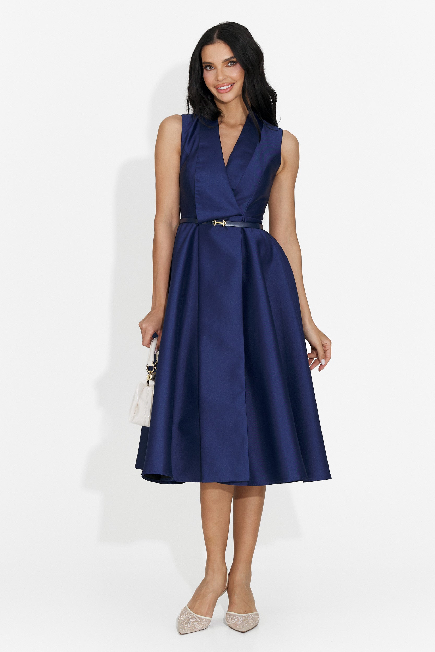 Rochie dama scurta bleumarin Kady Bogas