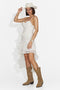 Vestito da Donna Corto in Crema con Tuberosa Bogas