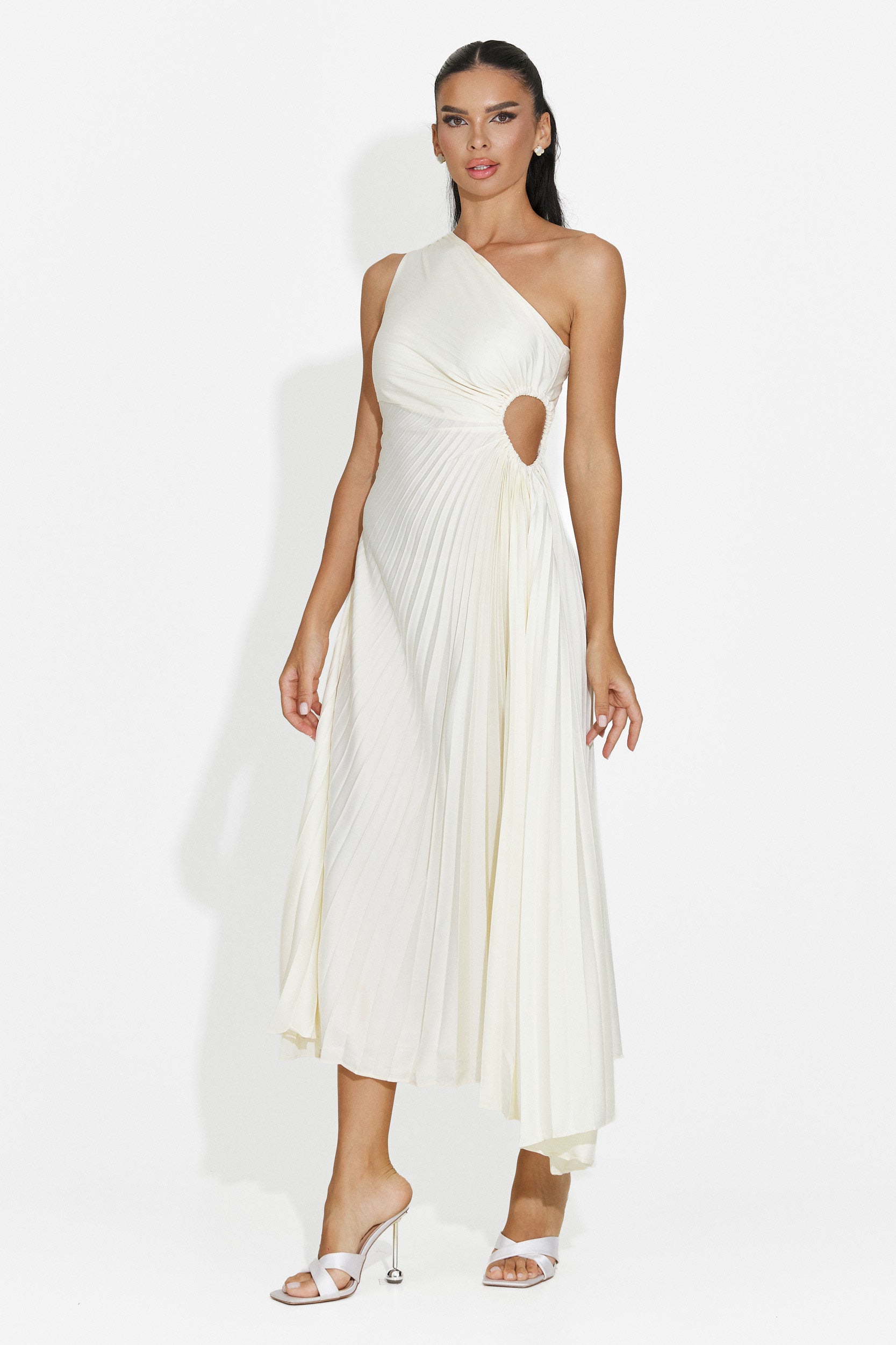 Vestito Corto Giallo da Donna di Delimia Bogas