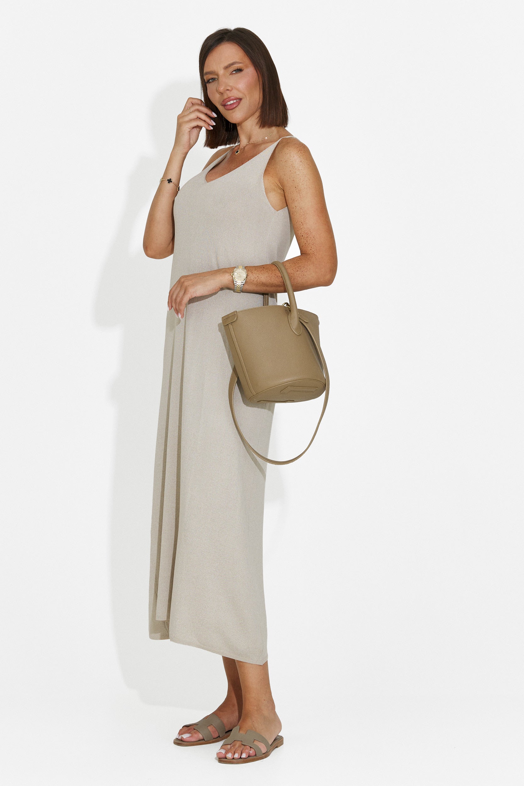 Vestito donna corto grigio Liorna Bogas