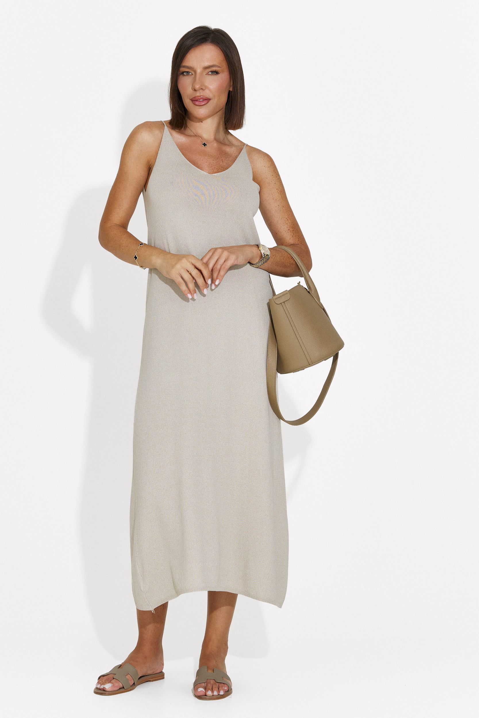 Vestito donna corto grigio Liorna Bogas