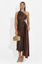 Vestito donna corto marrone Delimia Bogas