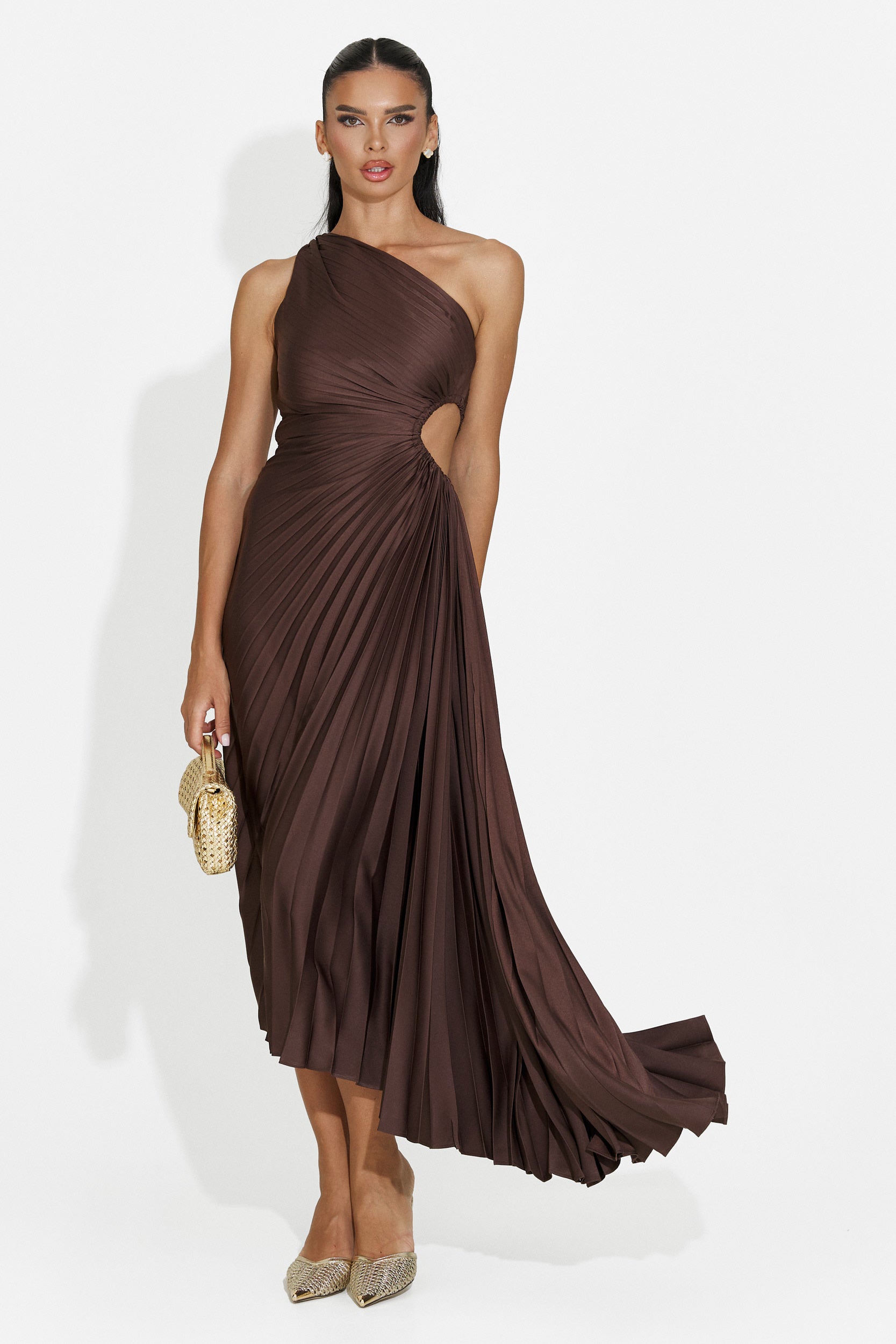 Vestito donna corto marrone Delimia Bogas