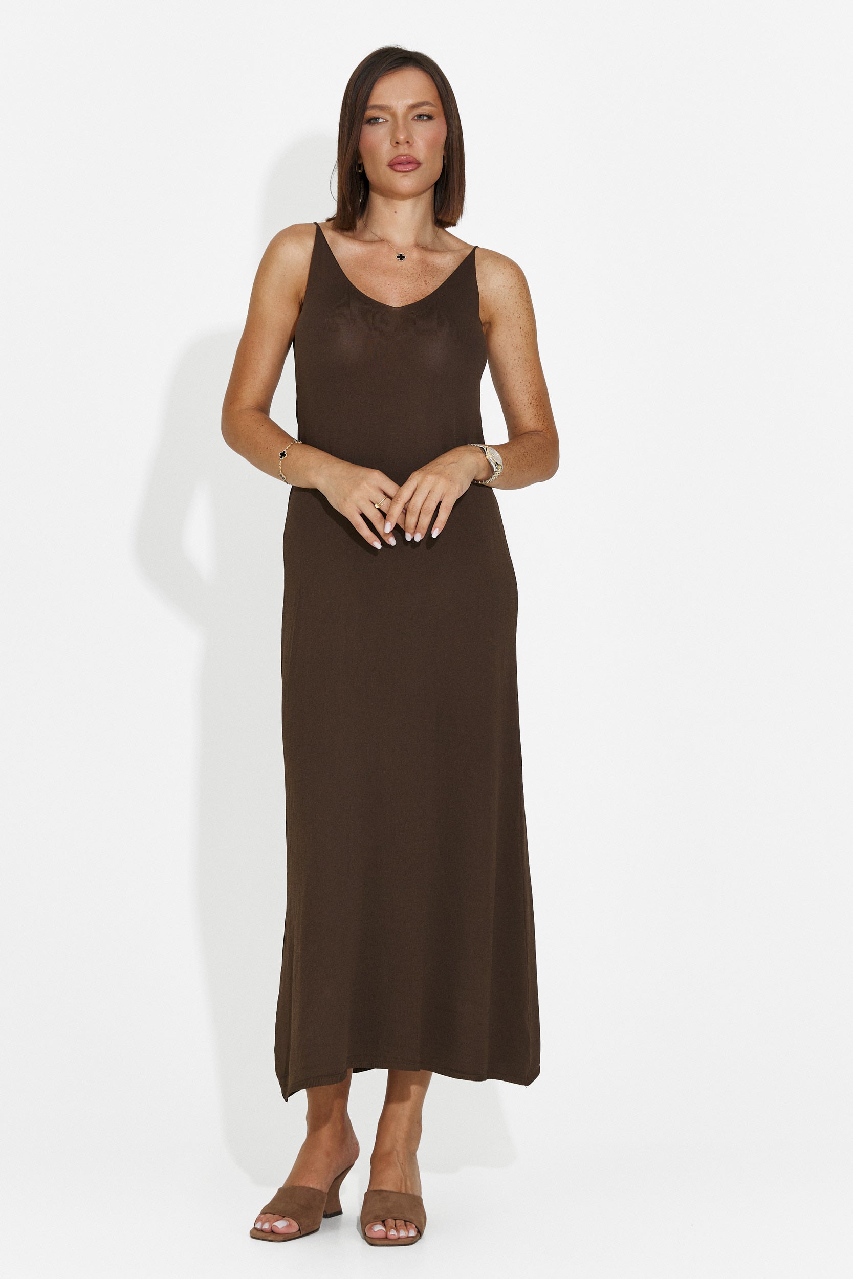 Vestito donna corto marrone Liorna Bogas
