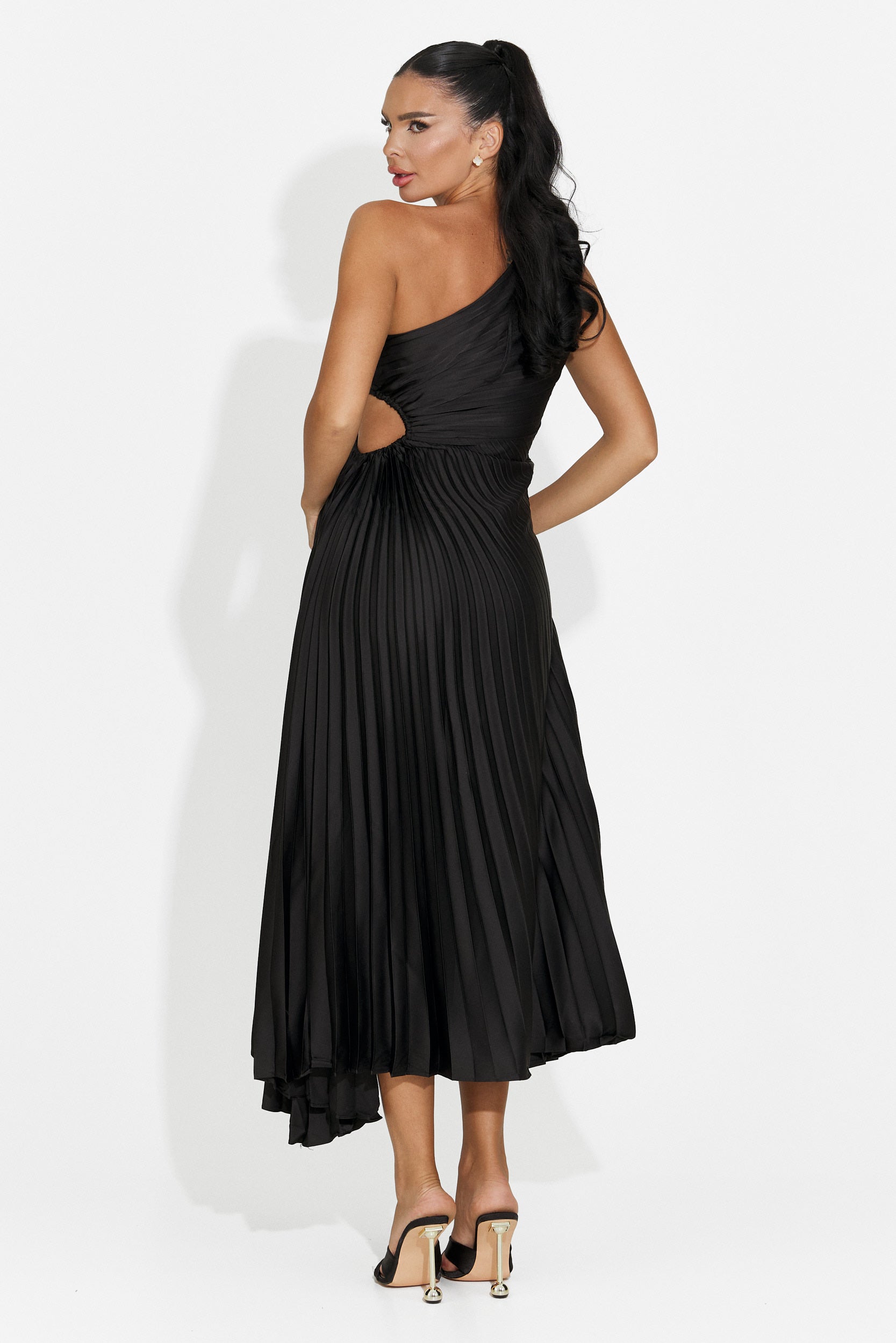 Vestito donna corto nero Delimia Bogas