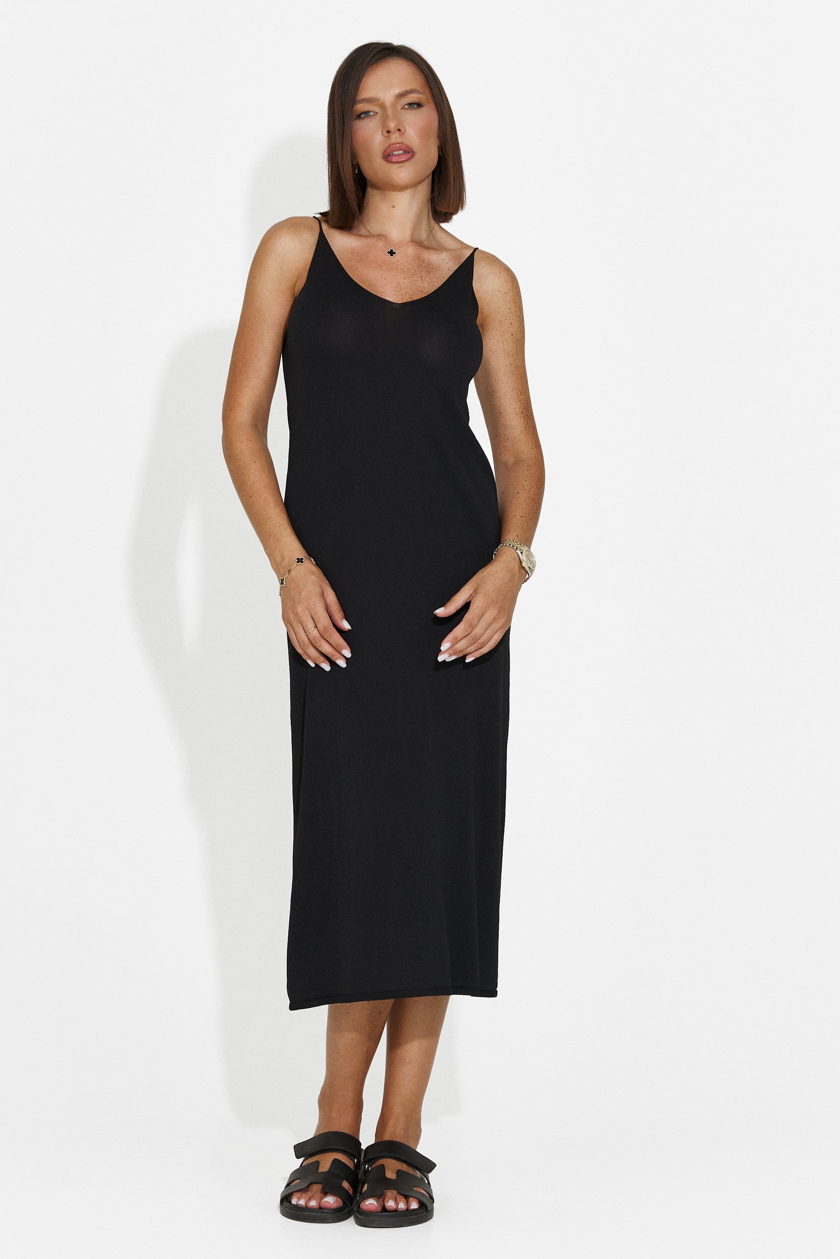 Abito donna corto nero Liorna Bogas