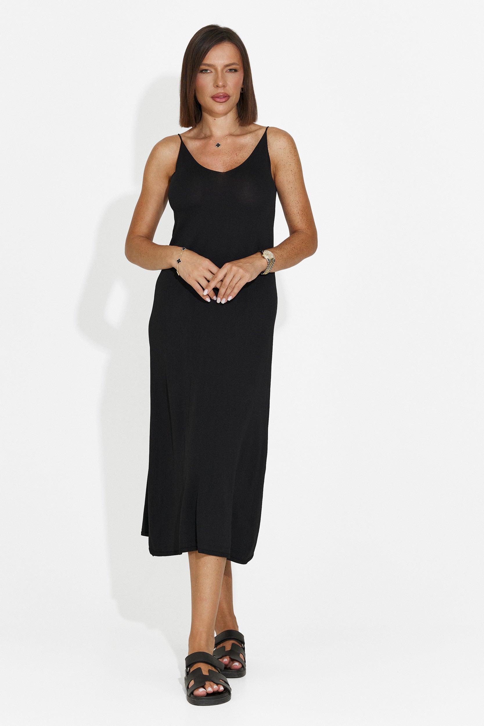 Abito donna corto nero Liorna Bogas