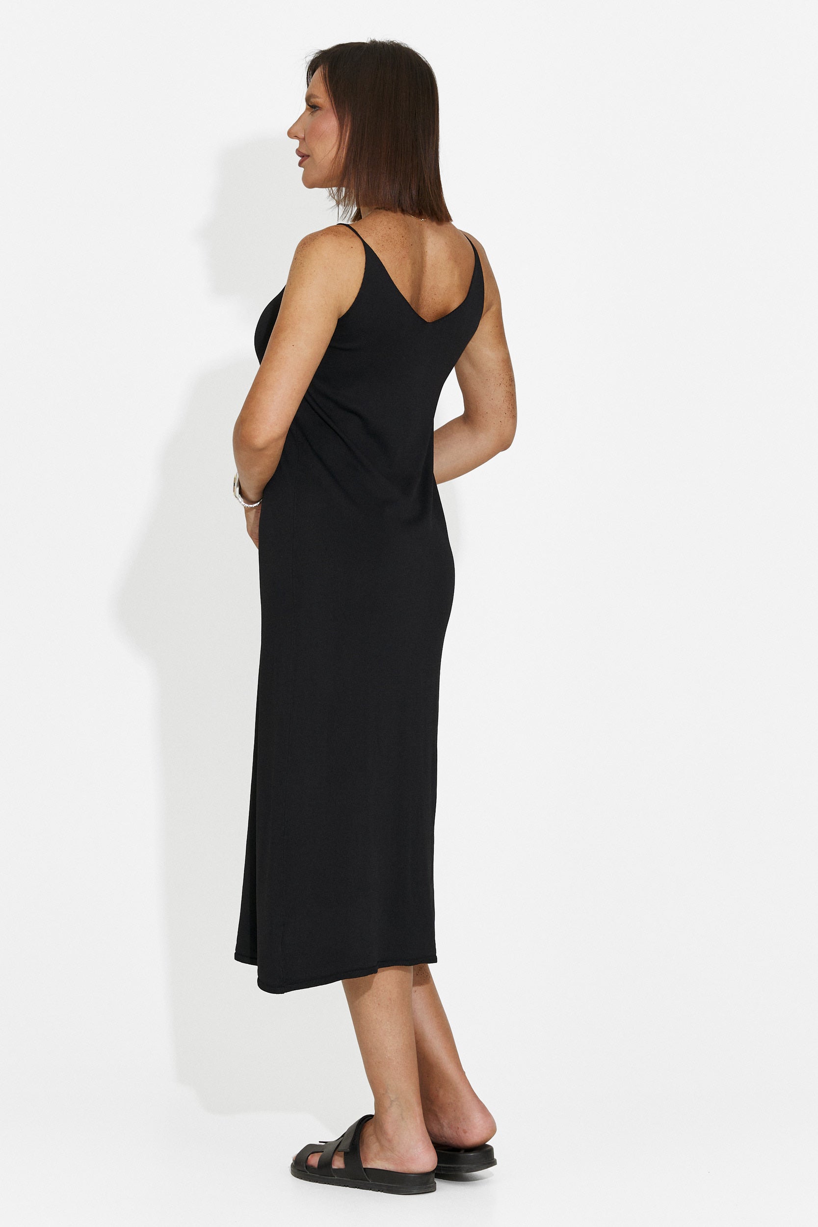 Abito donna corto nero Liorna Bogas