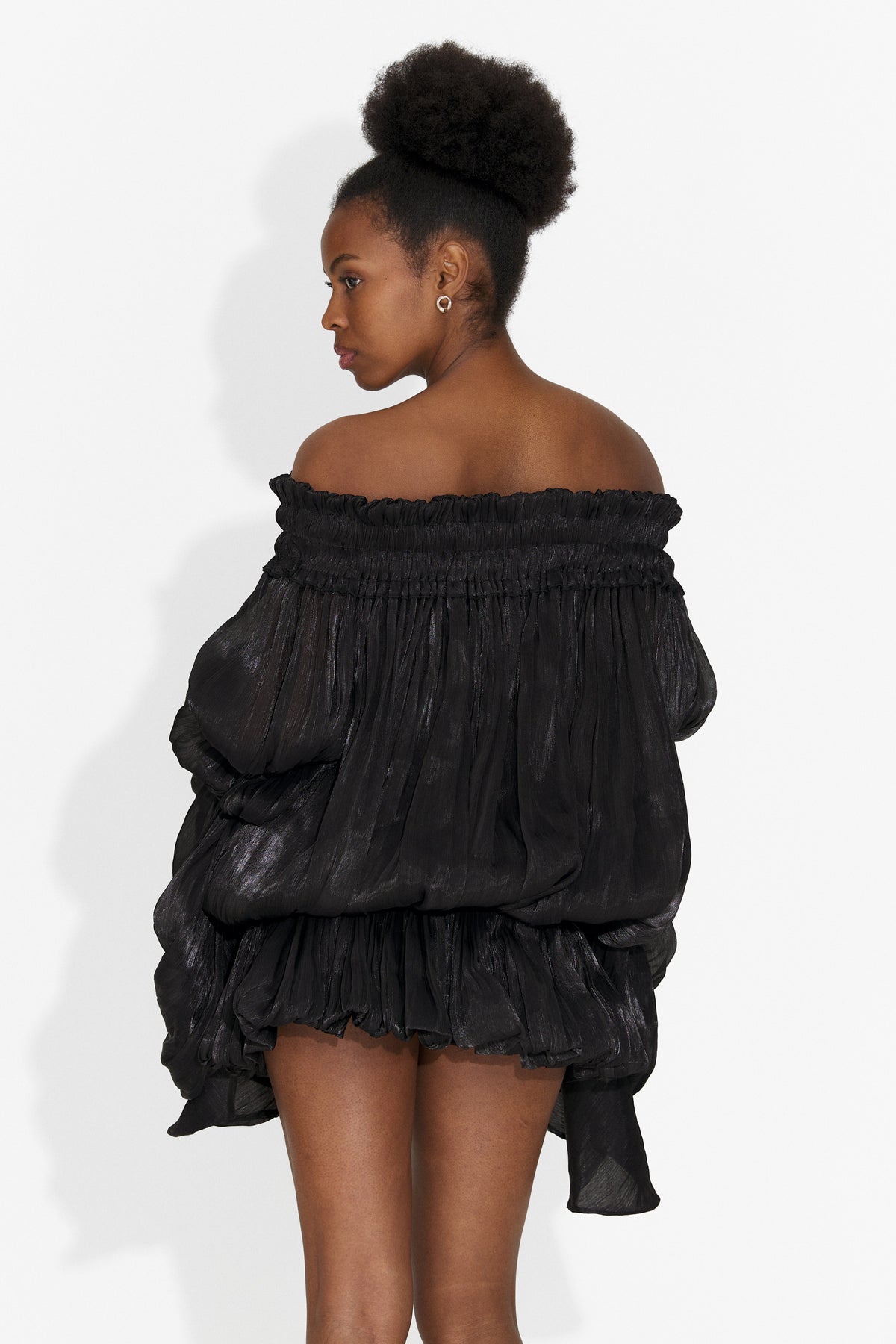 Vestito corto da donna nero Myara Bogas, immagine 2 di 8
