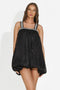 Abito donna corto nero Ryspa Bogas