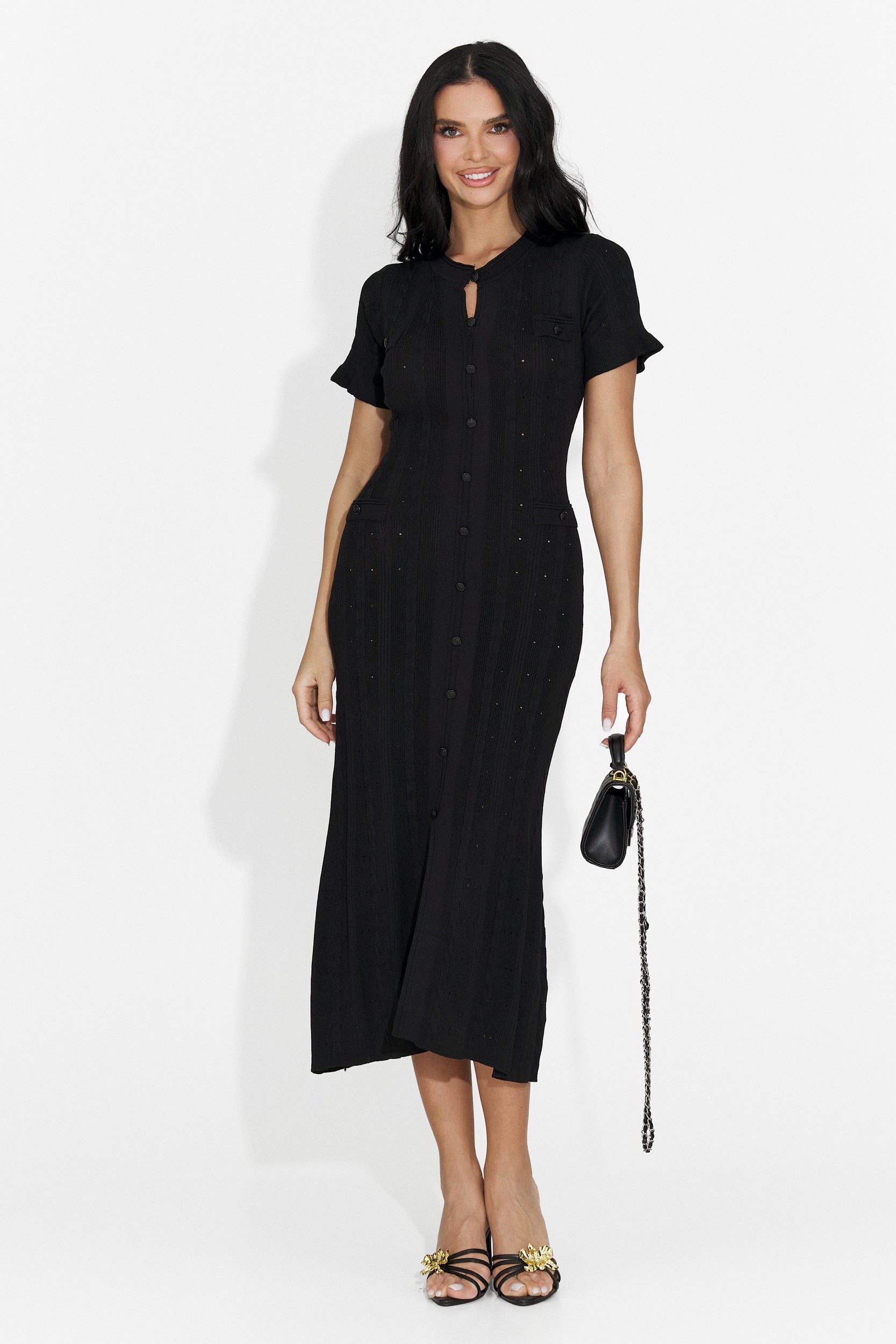 Vestito Nero Corto da Donna di Verioma Bogas