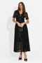 Vestito donna lungo nero Vosira Bogas