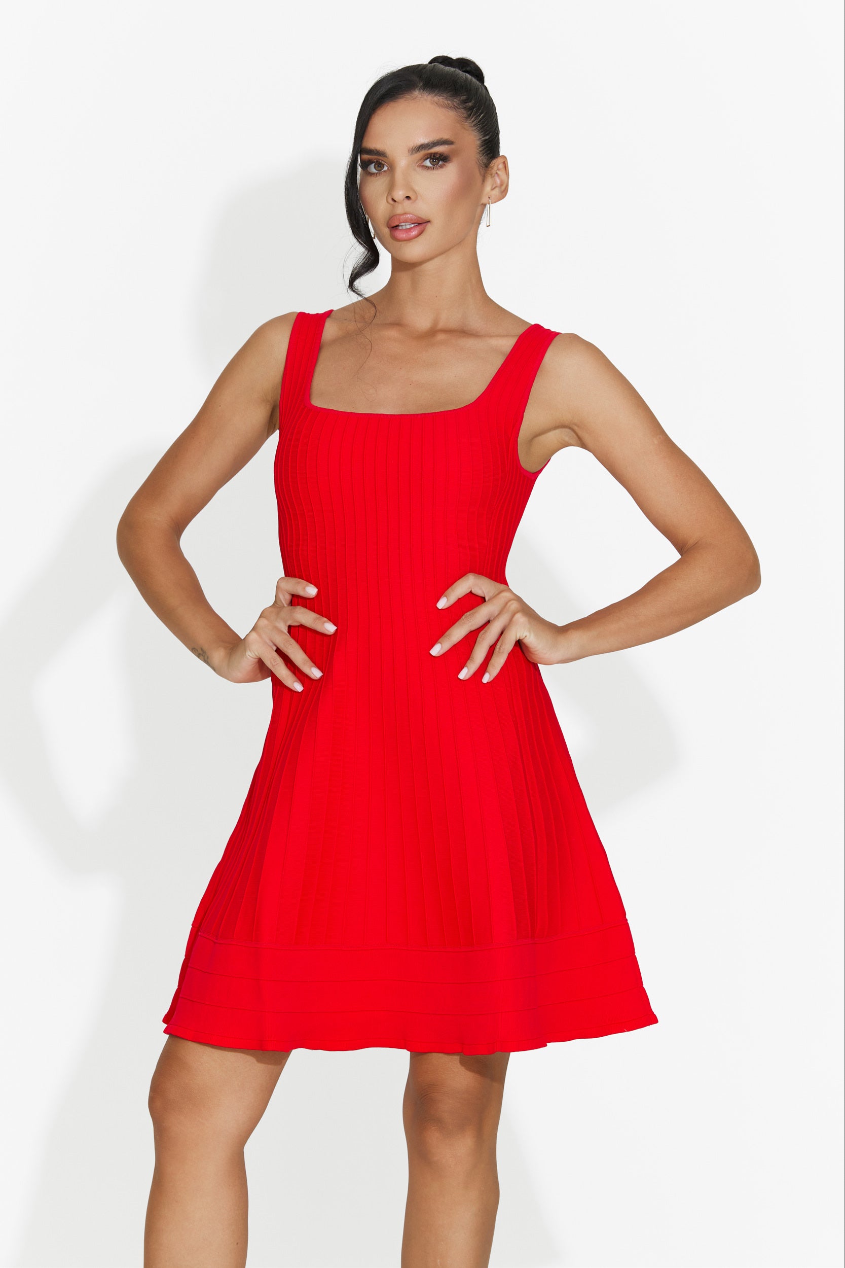 Abito donna corto rosso Betana Bogas