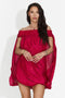 Vestito Rosso Corto da Donna di Perya Bogas