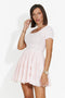 Abito donna corto rosa Althea Bogas