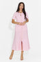 Vestito Corto Rosa da Donna di Bikona Bogas