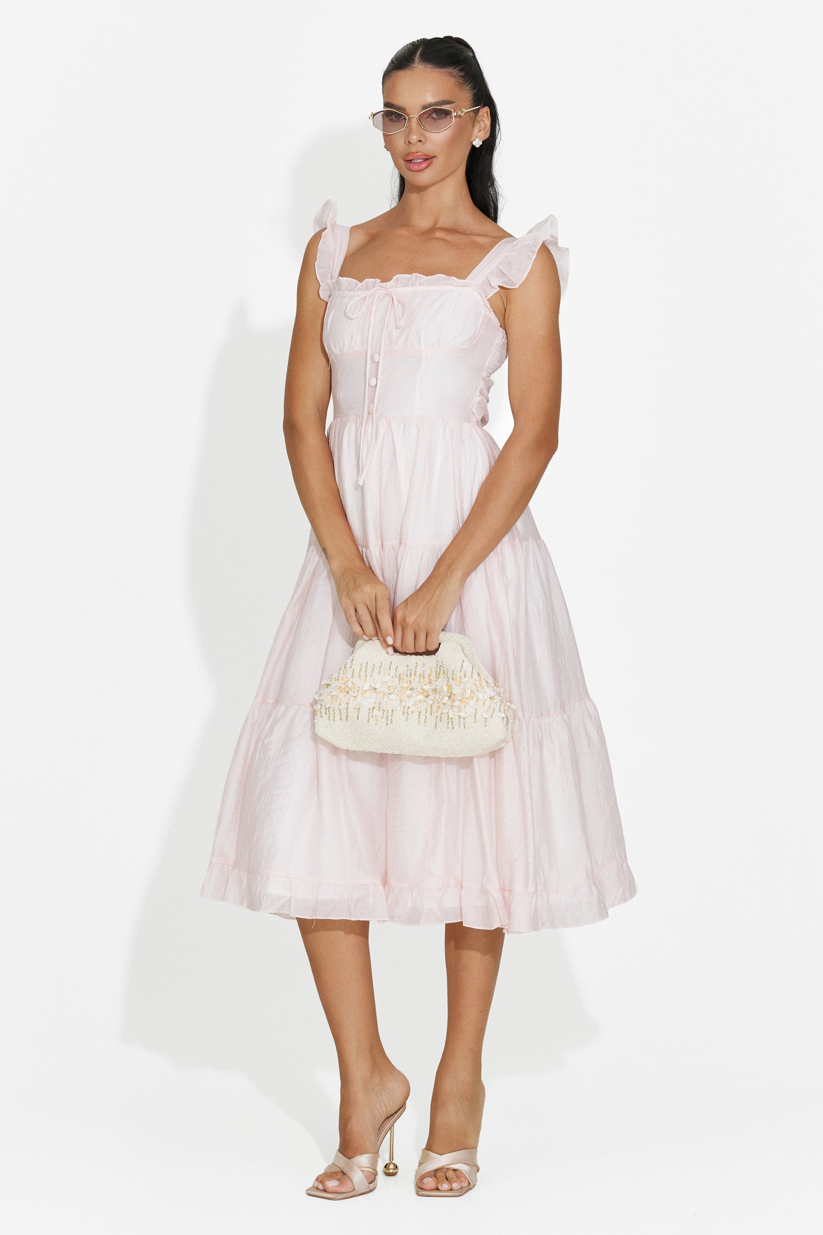 Abito donna corto rosa Camenia Bogas