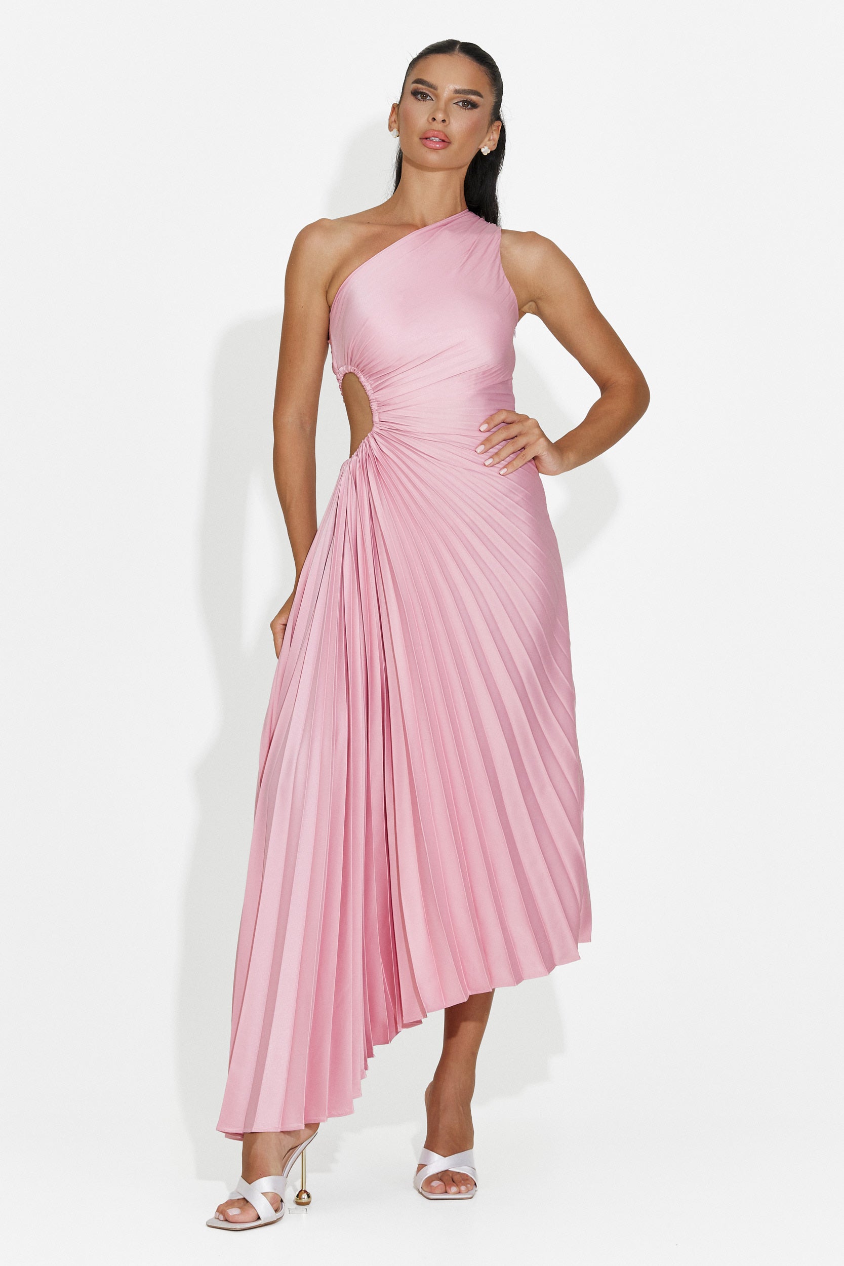 Vestito donna corto rosa Delimia Bogas