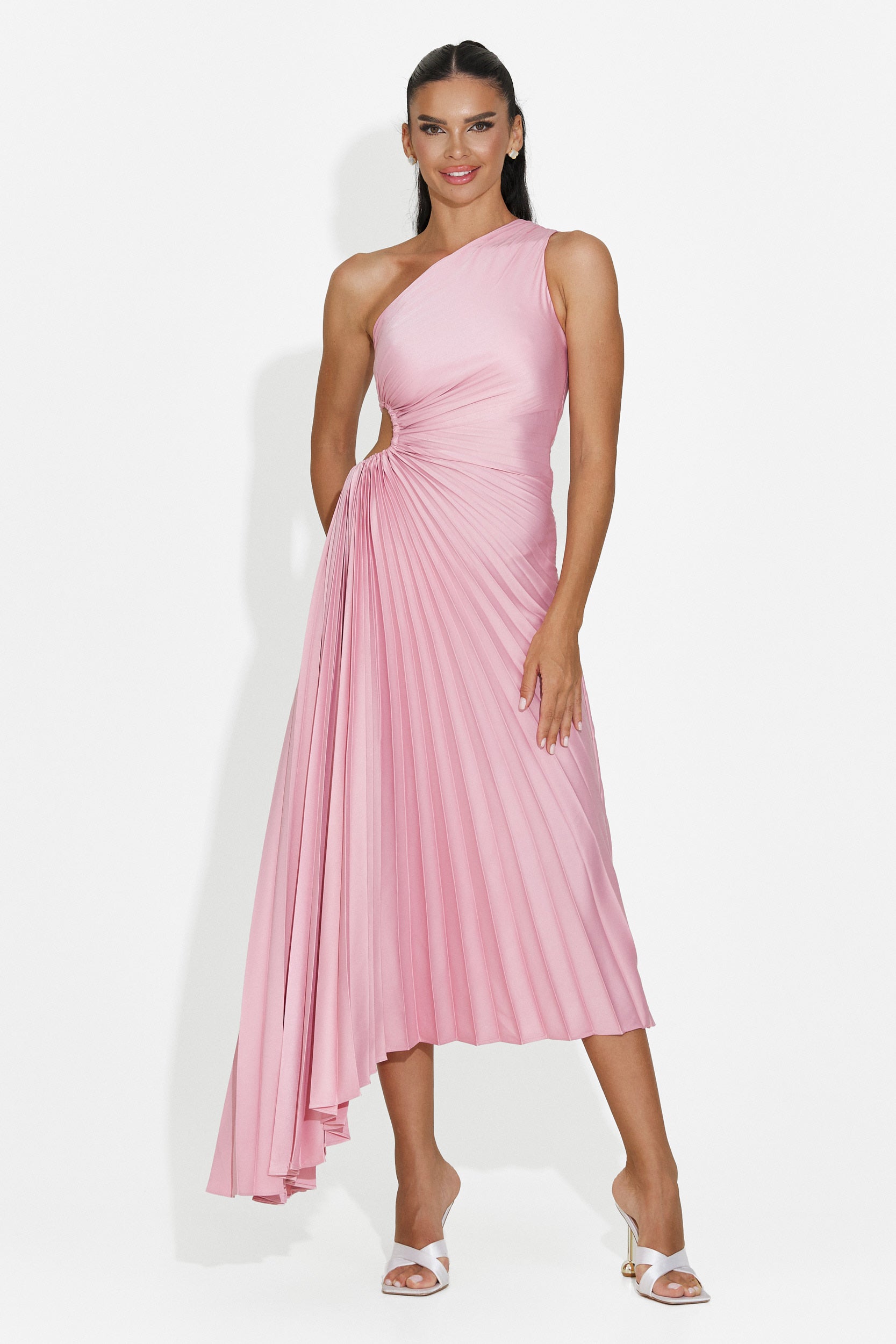 Vestito donna corto rosa Delimia Bogas