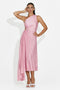 Vestito donna corto rosa Delimia Bogas
