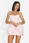 Rochie dama scurta roz Rozaty Bogas