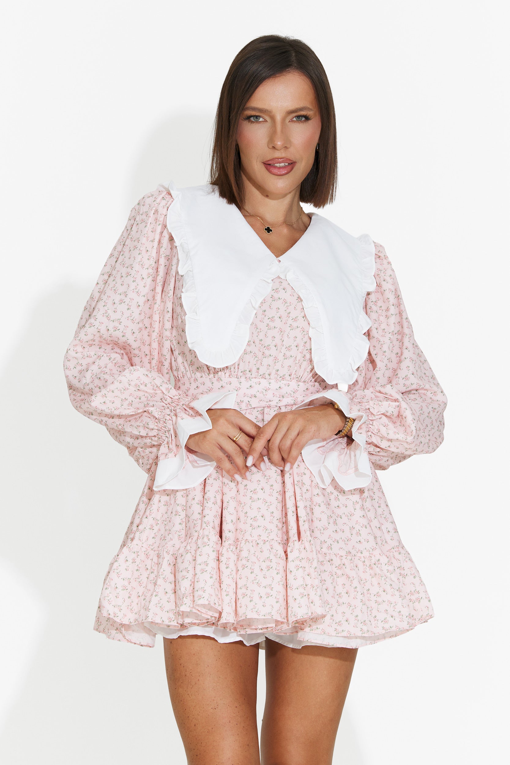 Abito donna corto rosa Trivaya Bogas