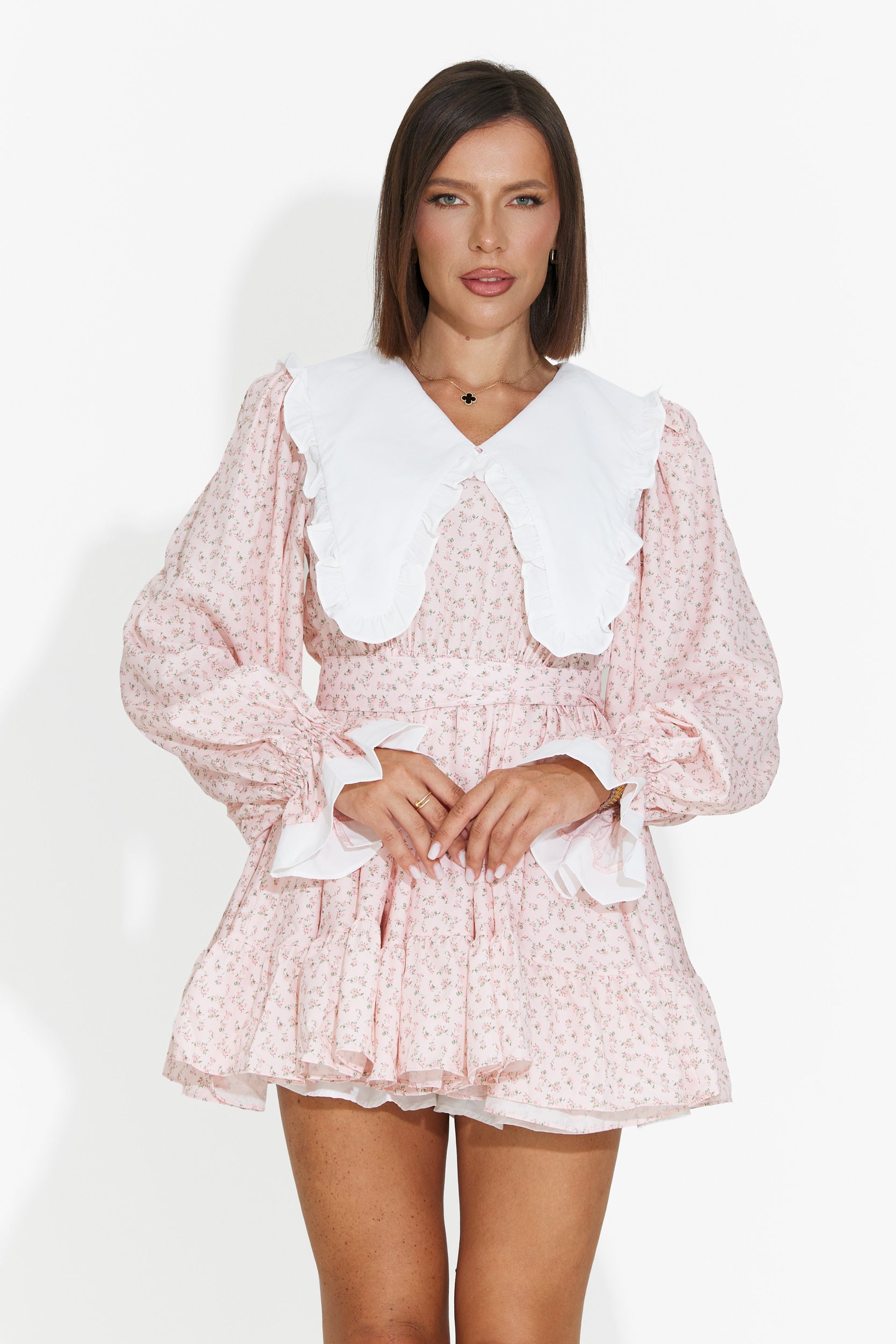 Abito donna corto rosa Trivaya Bogas