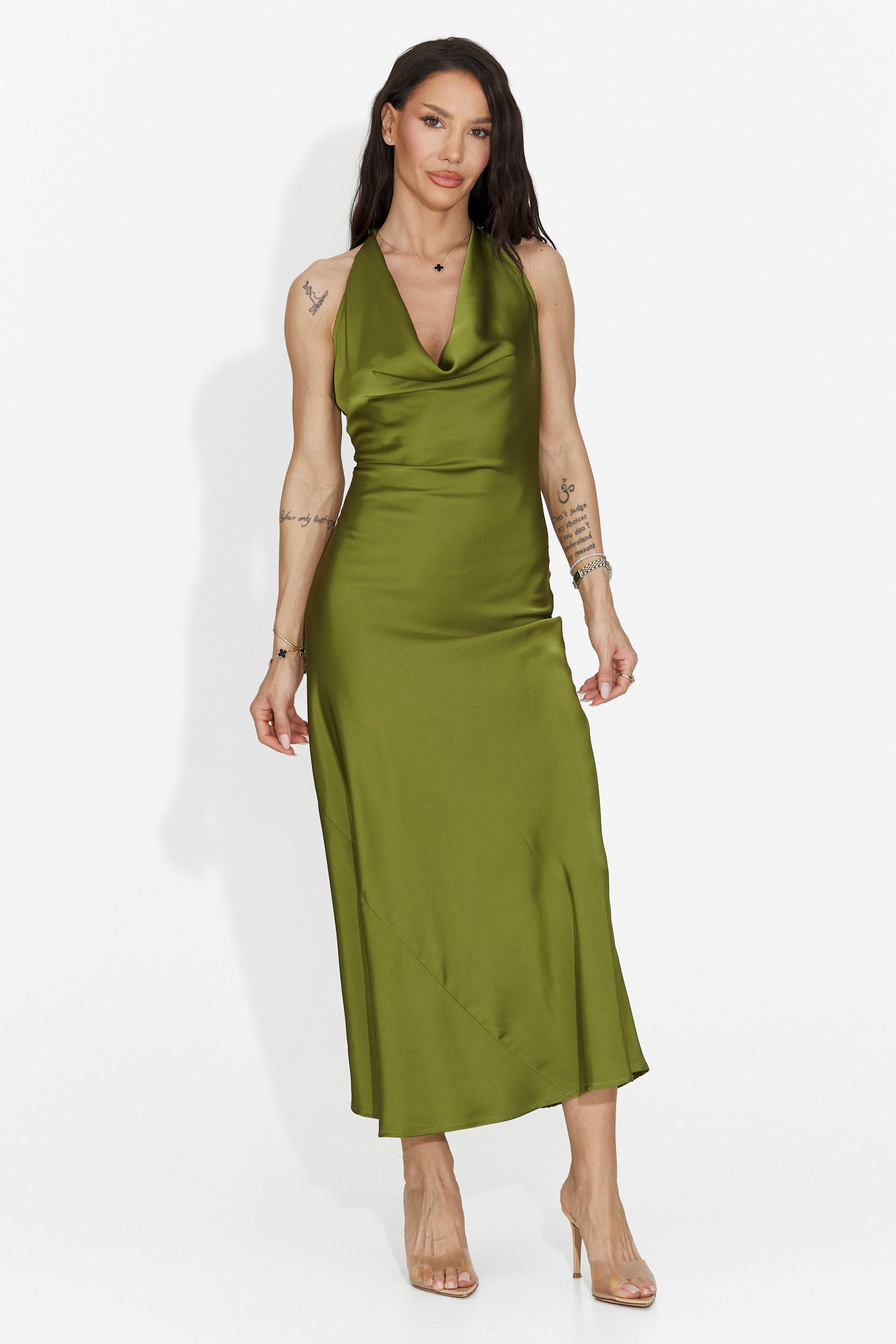[Resigilat] Rochie dama scurta verde Fabiama Bogas