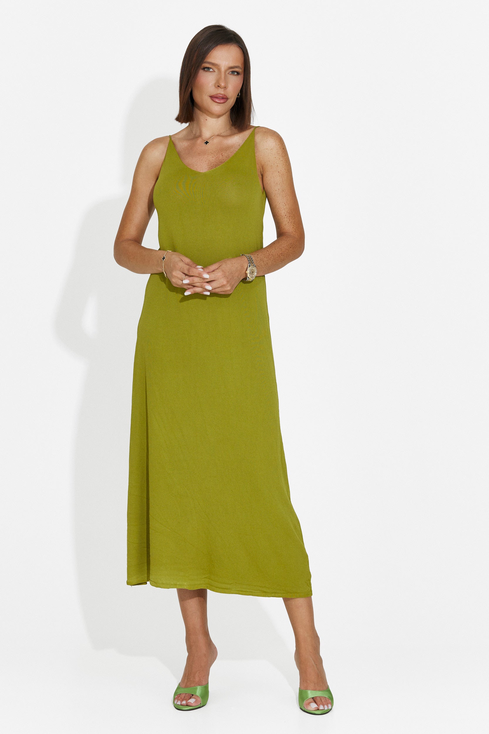 Vestito donna corto verde Liorna Bogas