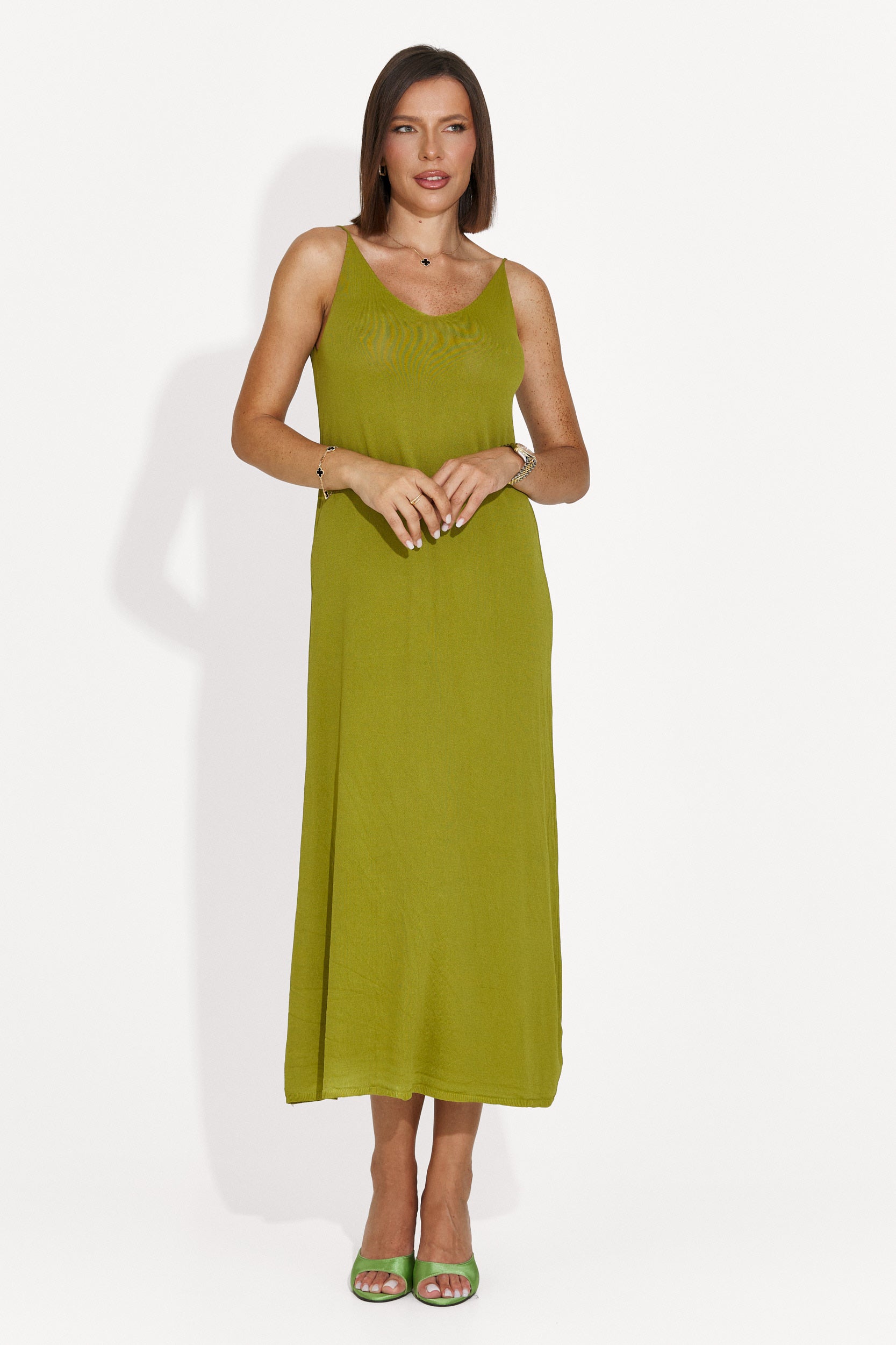 Vestito donna corto verde Liorna Bogas