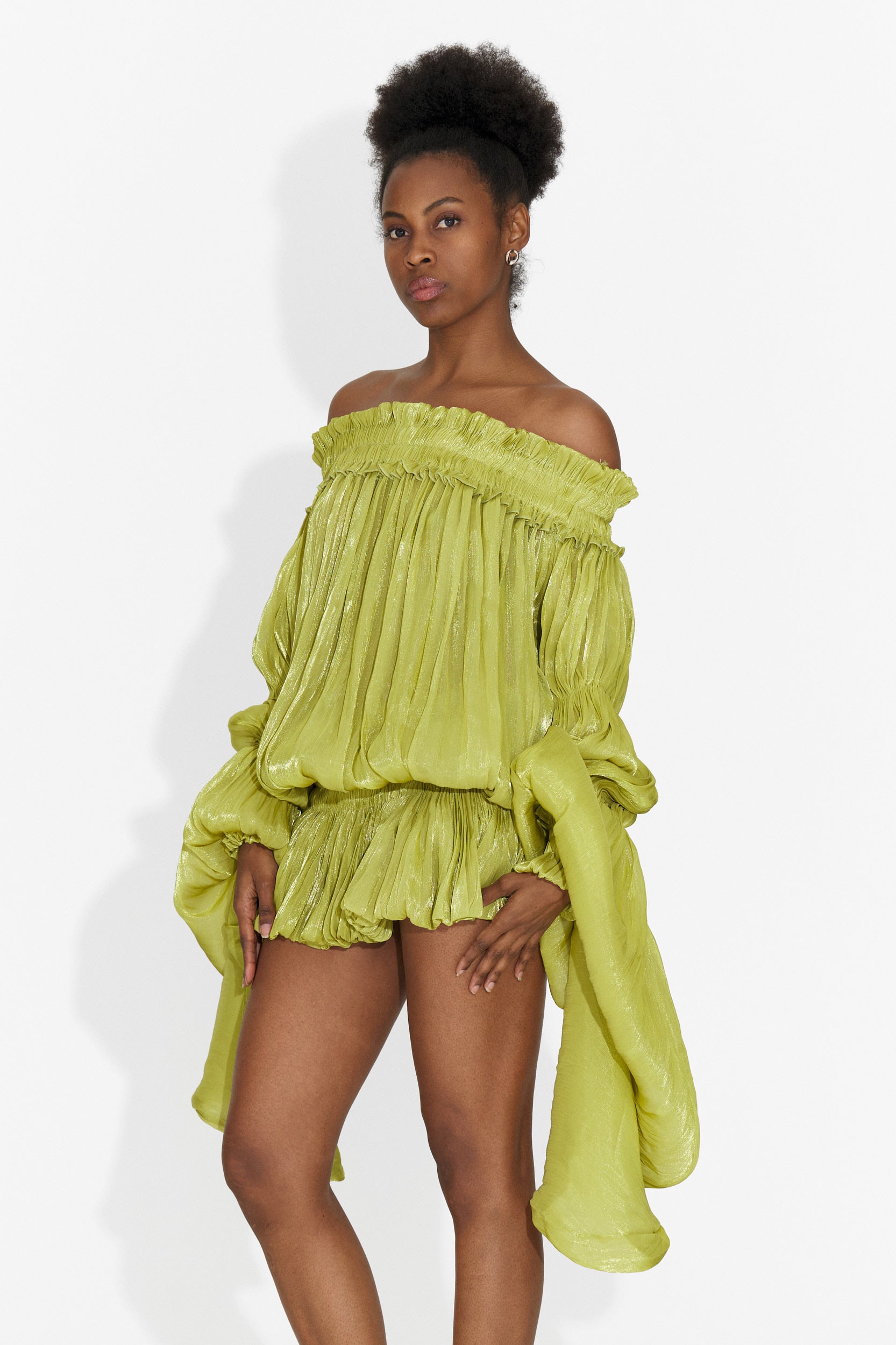 Rochie dama scurta verde Myara Bogas