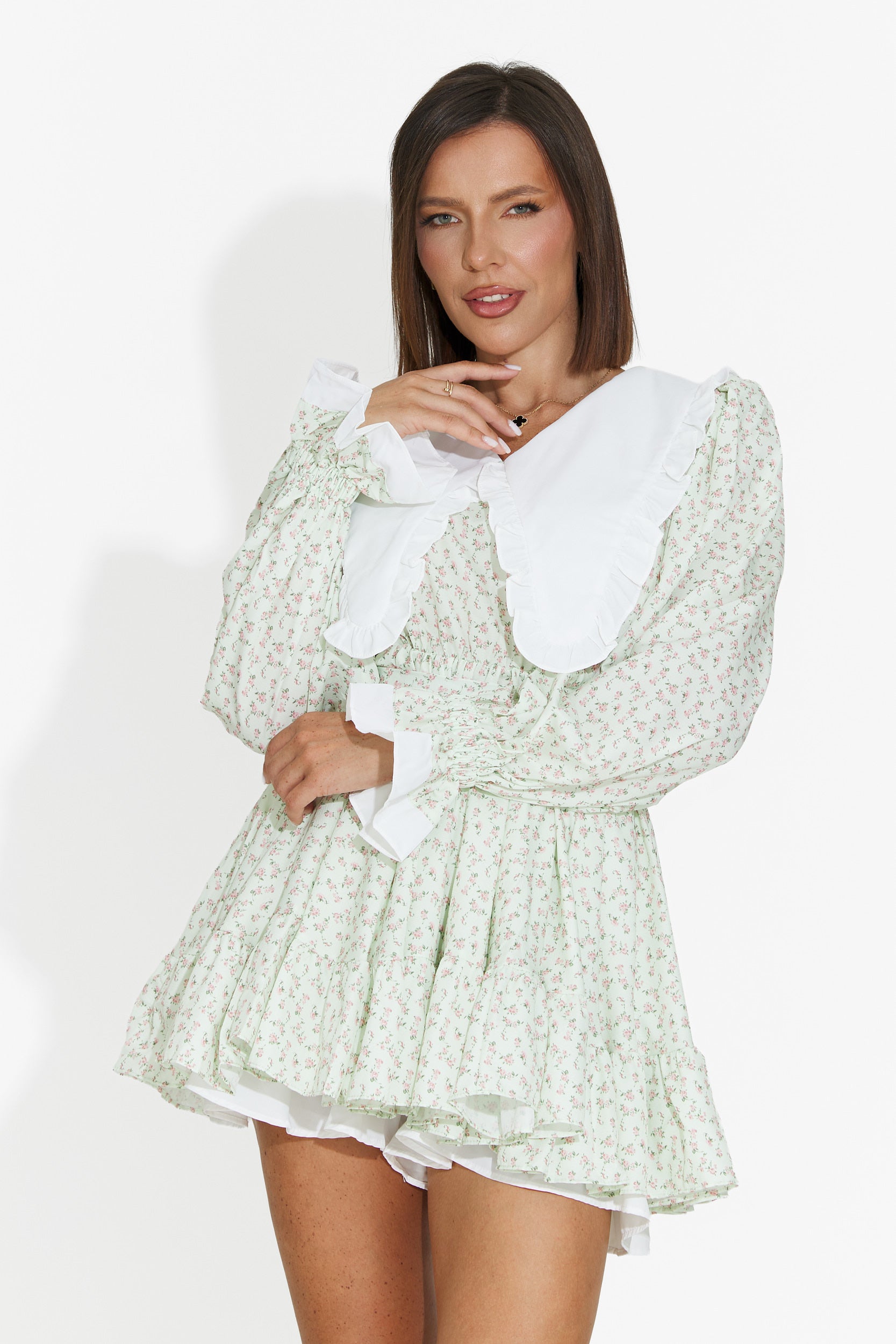 Abito donna corto verde Trivaya Bogas