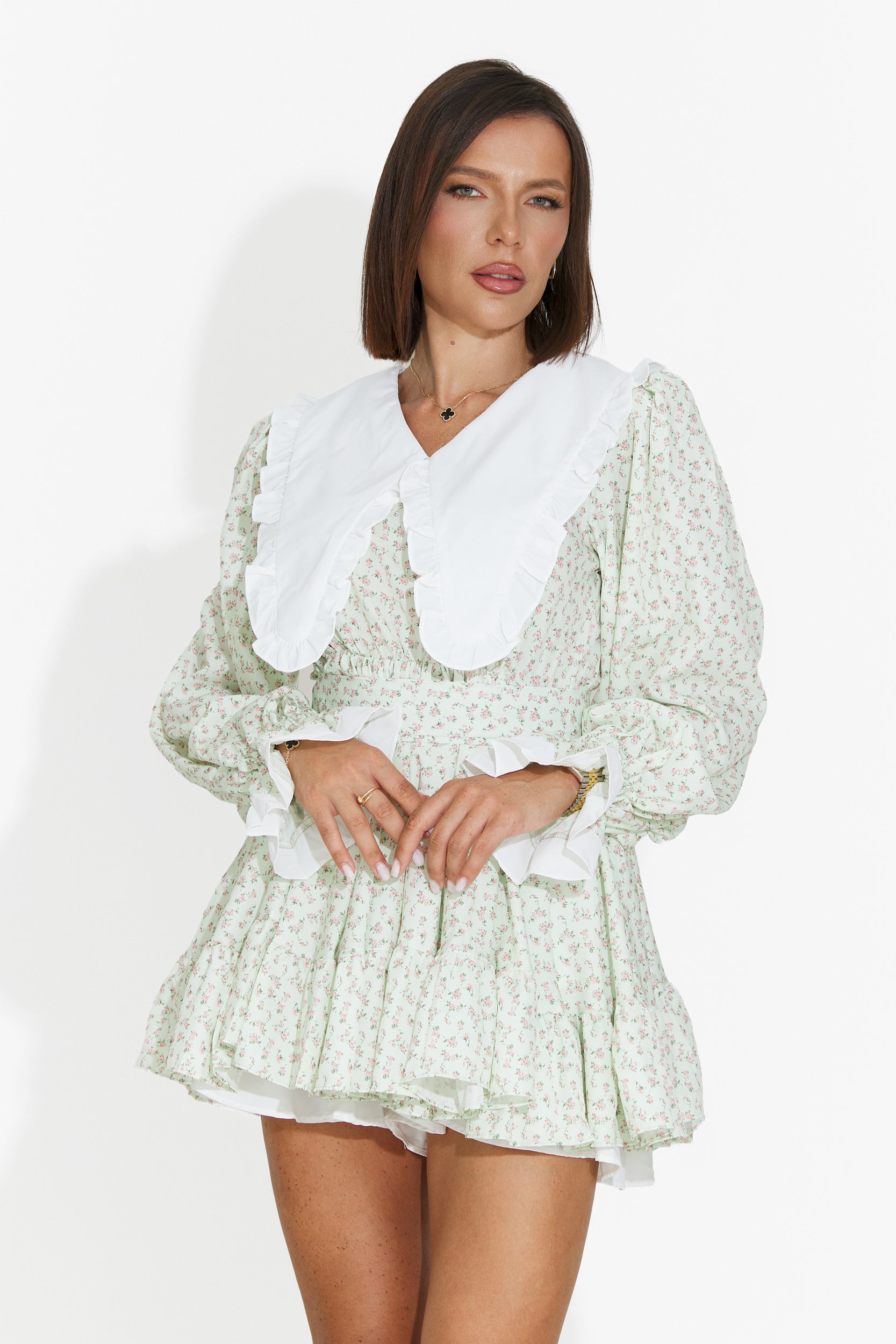 Abito donna corto verde Trivaya Bogas