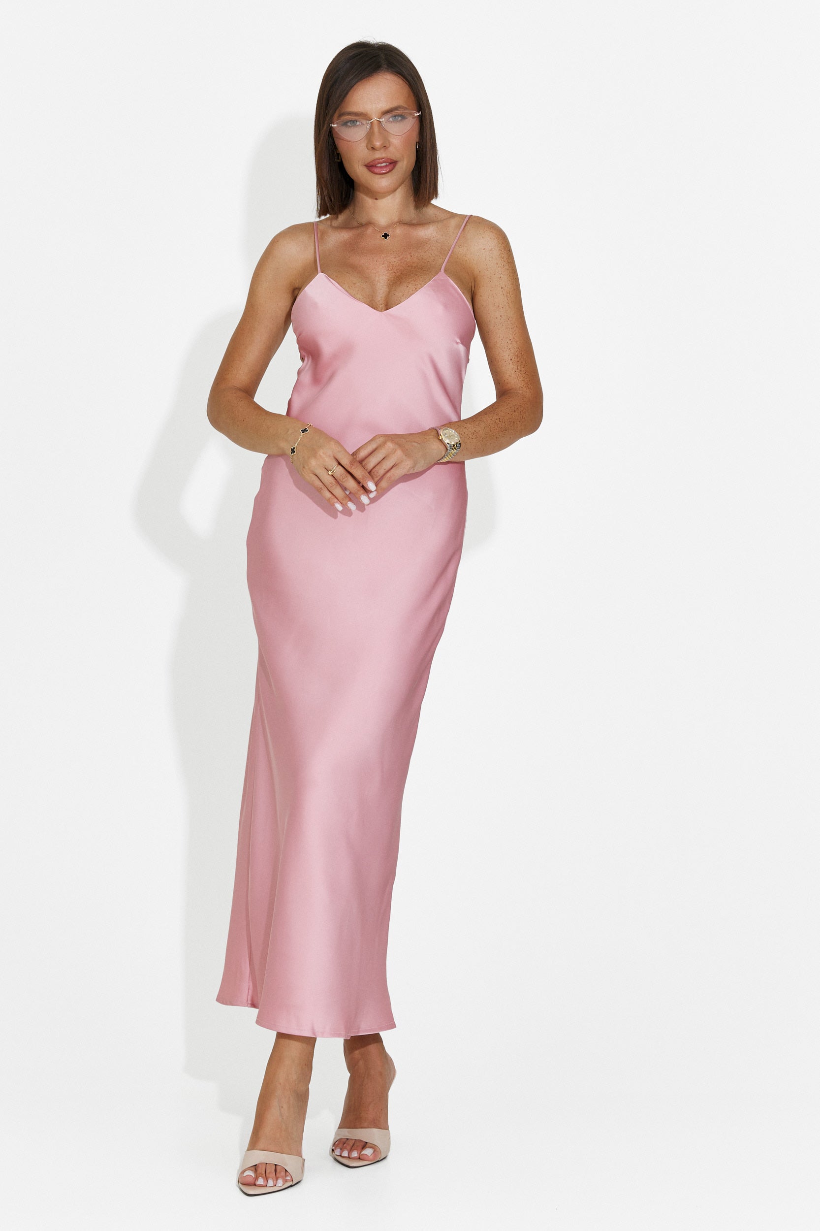 Abito sottoveste corto rosa Ivorya Bogas