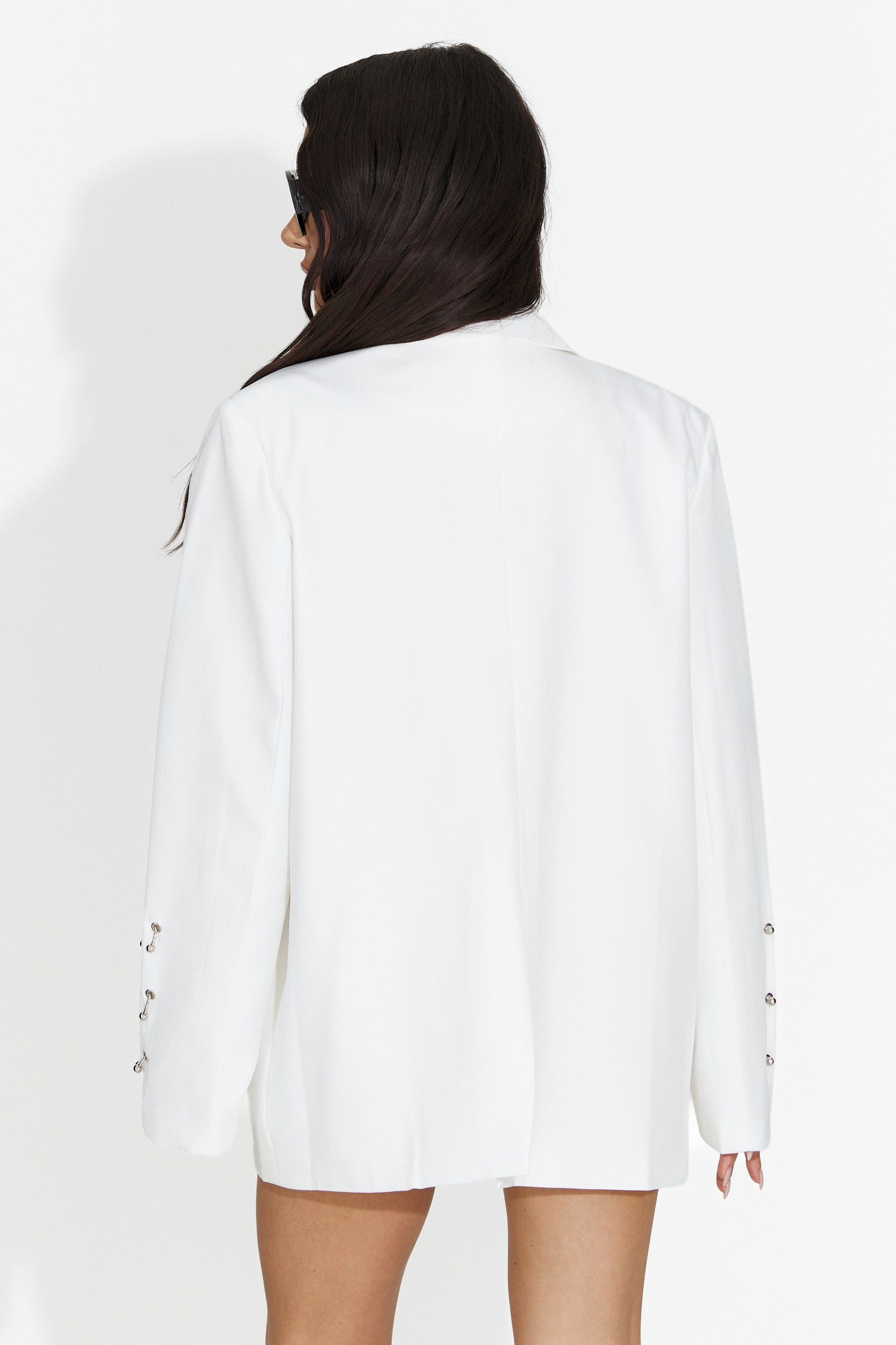 Elegante blazer bianco Kelda Bogas per signore