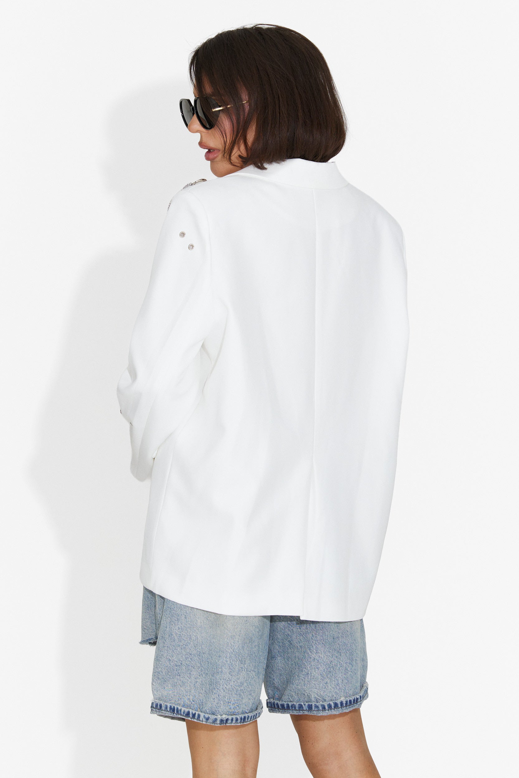 Elegante Blazer Bianco da Donna Pikata Bogas