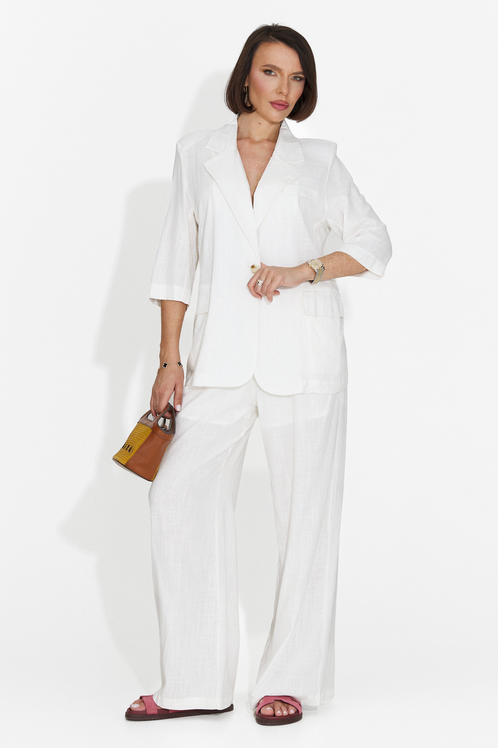 Elegante blazer bianco da donna Sweta Bogas