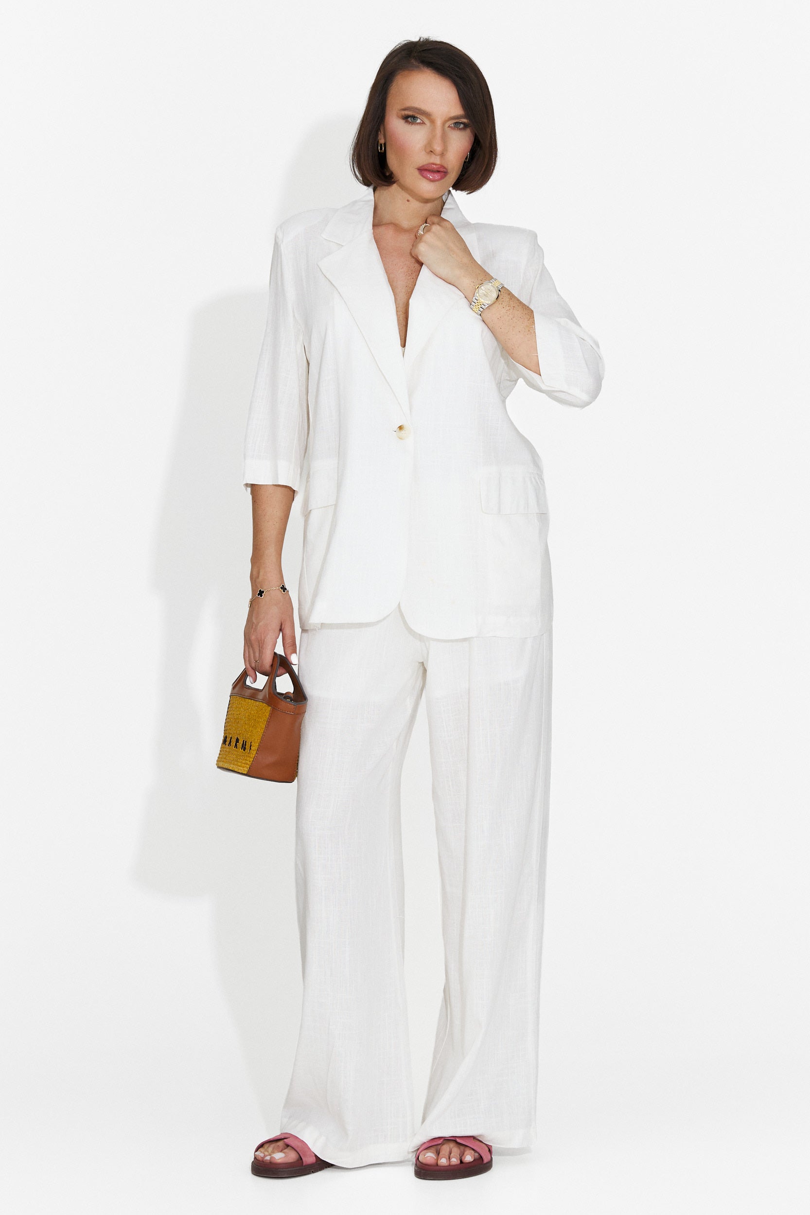 Elegante blazer bianco da donna Sweta Bogas