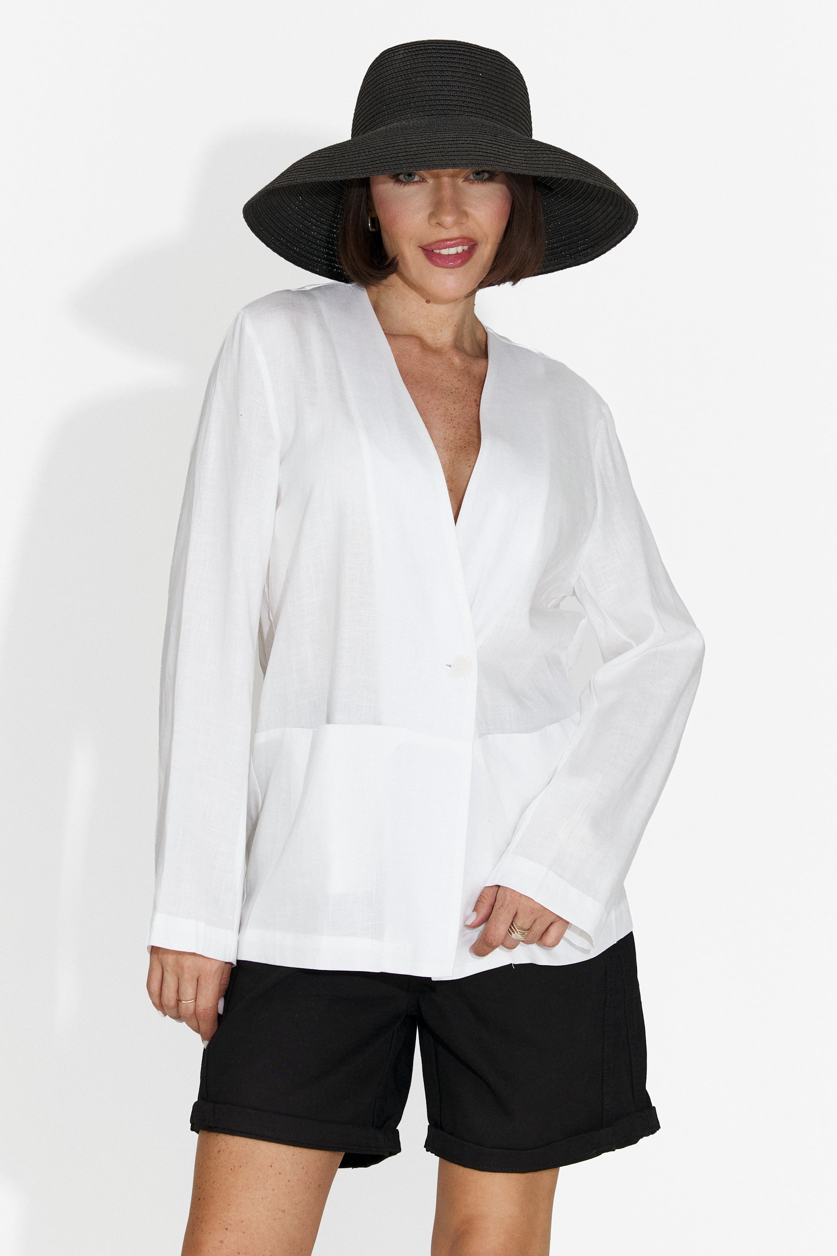 Elegante blazer bianco Yarow Bogas da donna