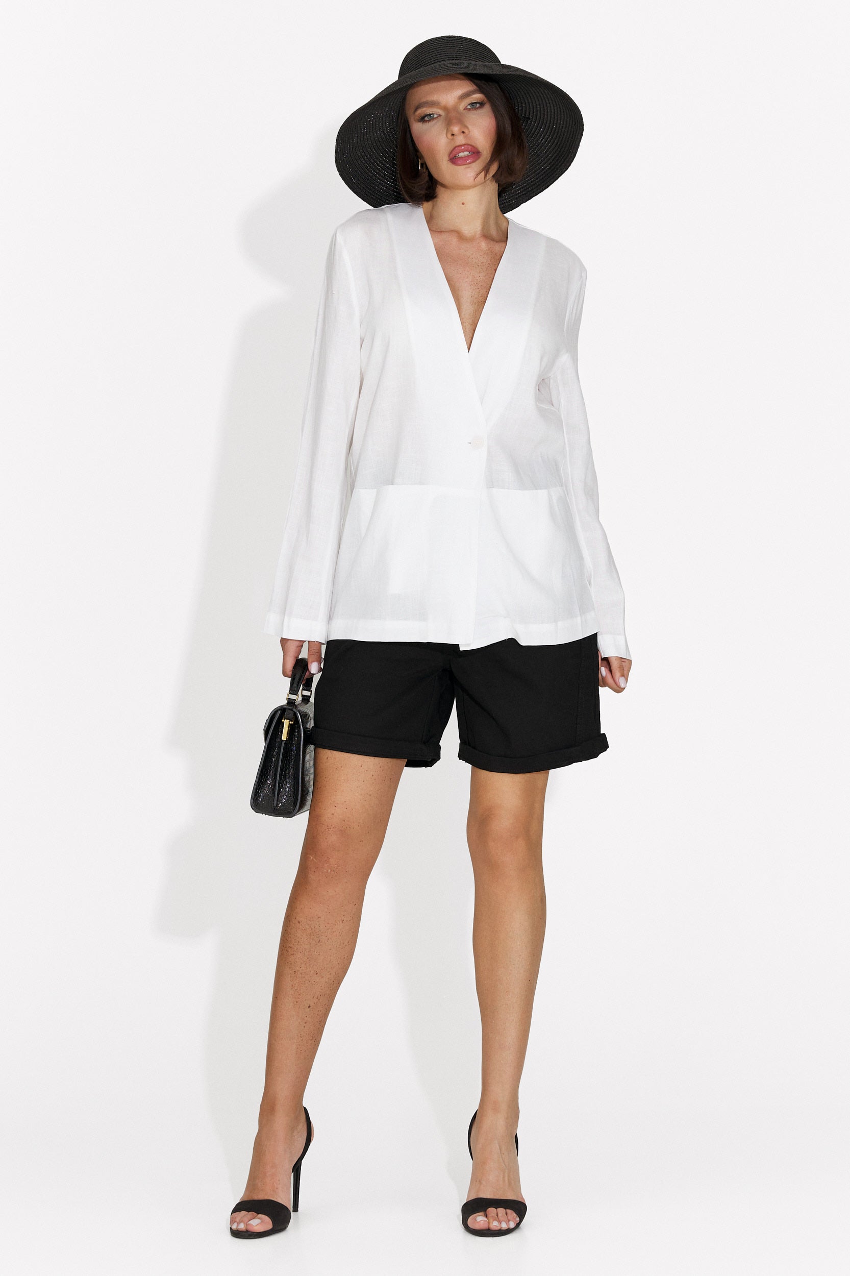 Elegante blazer bianco Yarow Bogas da donna