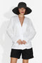 Elegante blazer bianco Yarow Bogas da donna
