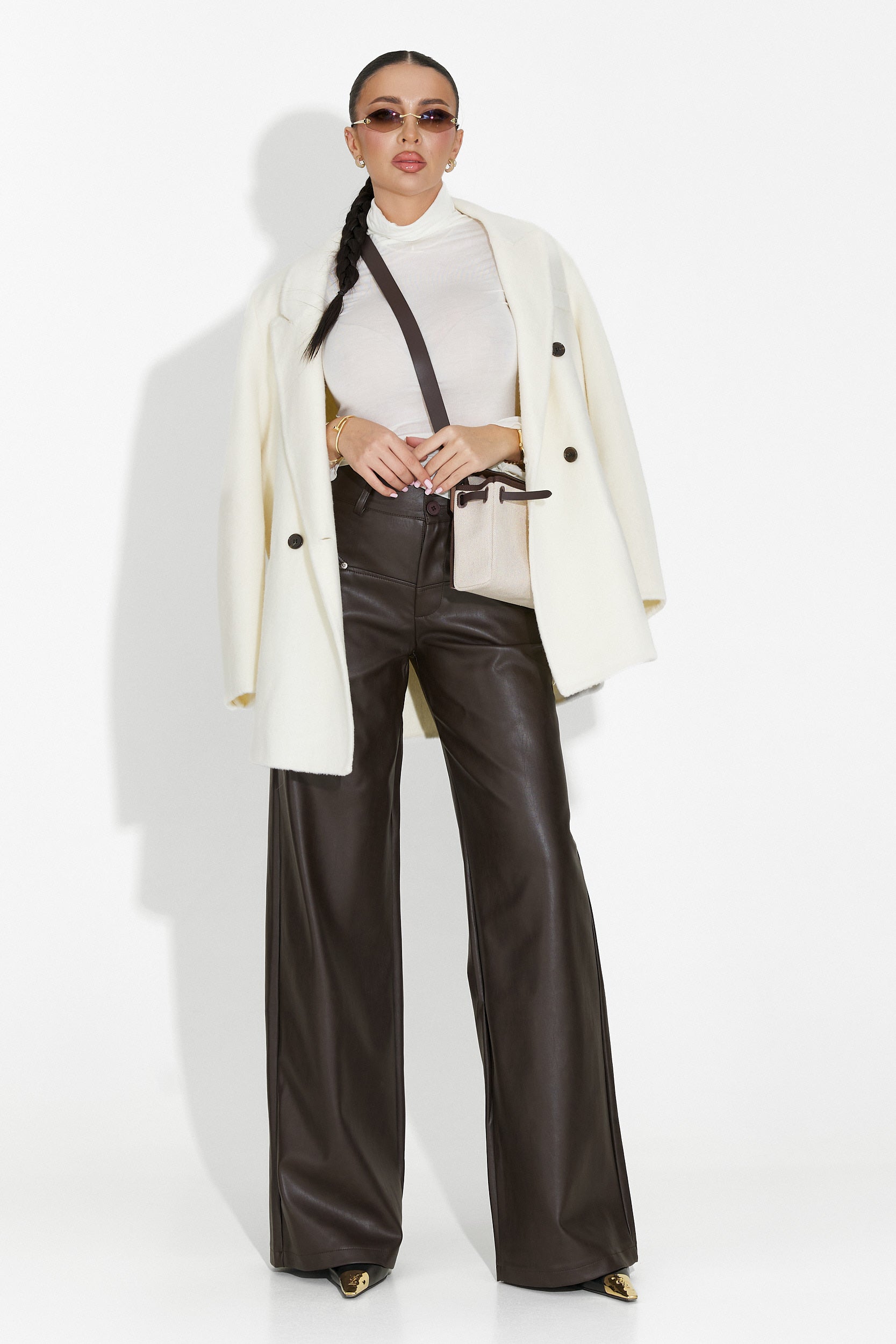 Novelia Bogas Blazer Elegante Beige da Donna