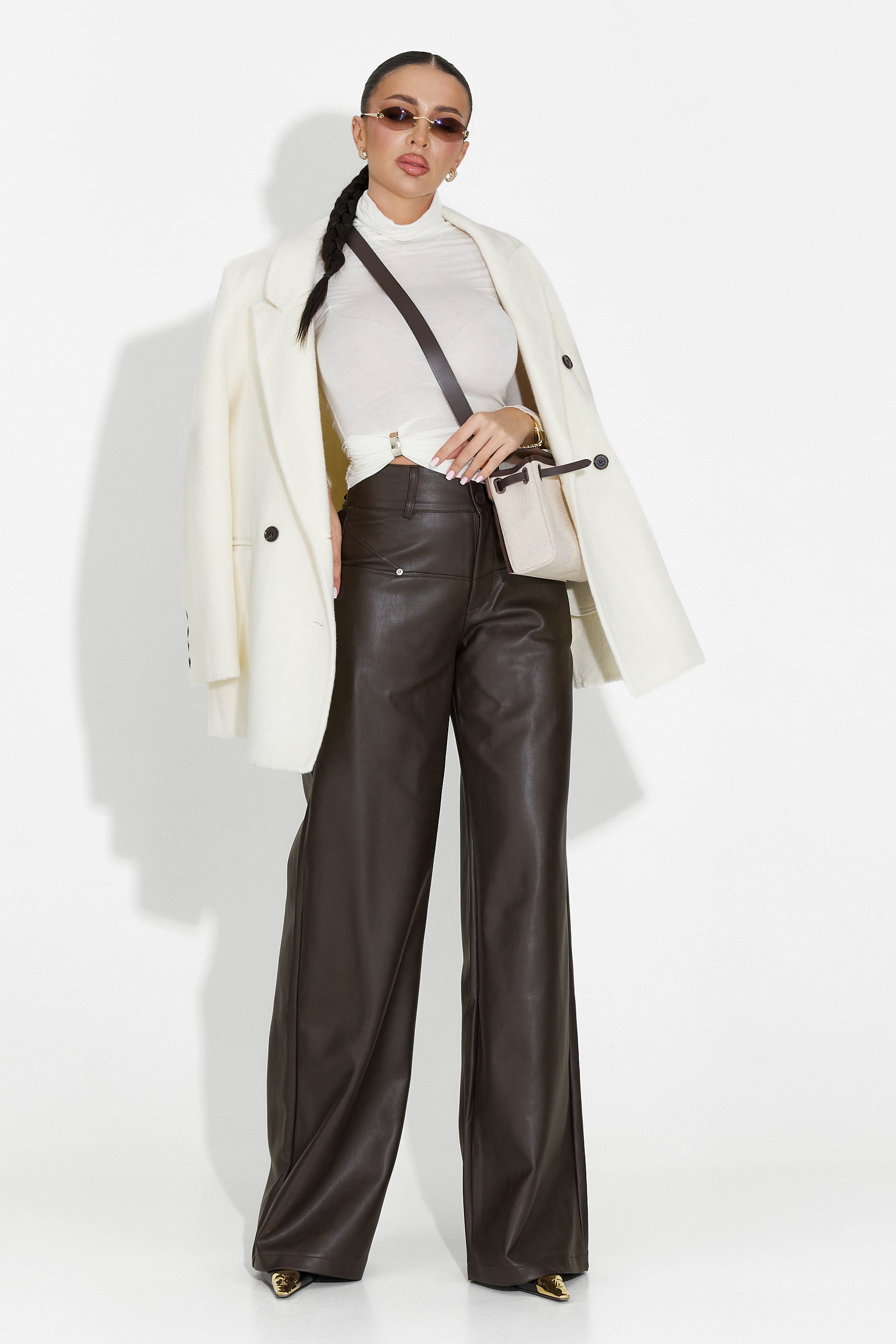 Novelia Bogas Blazer Elegante Beige da Donna