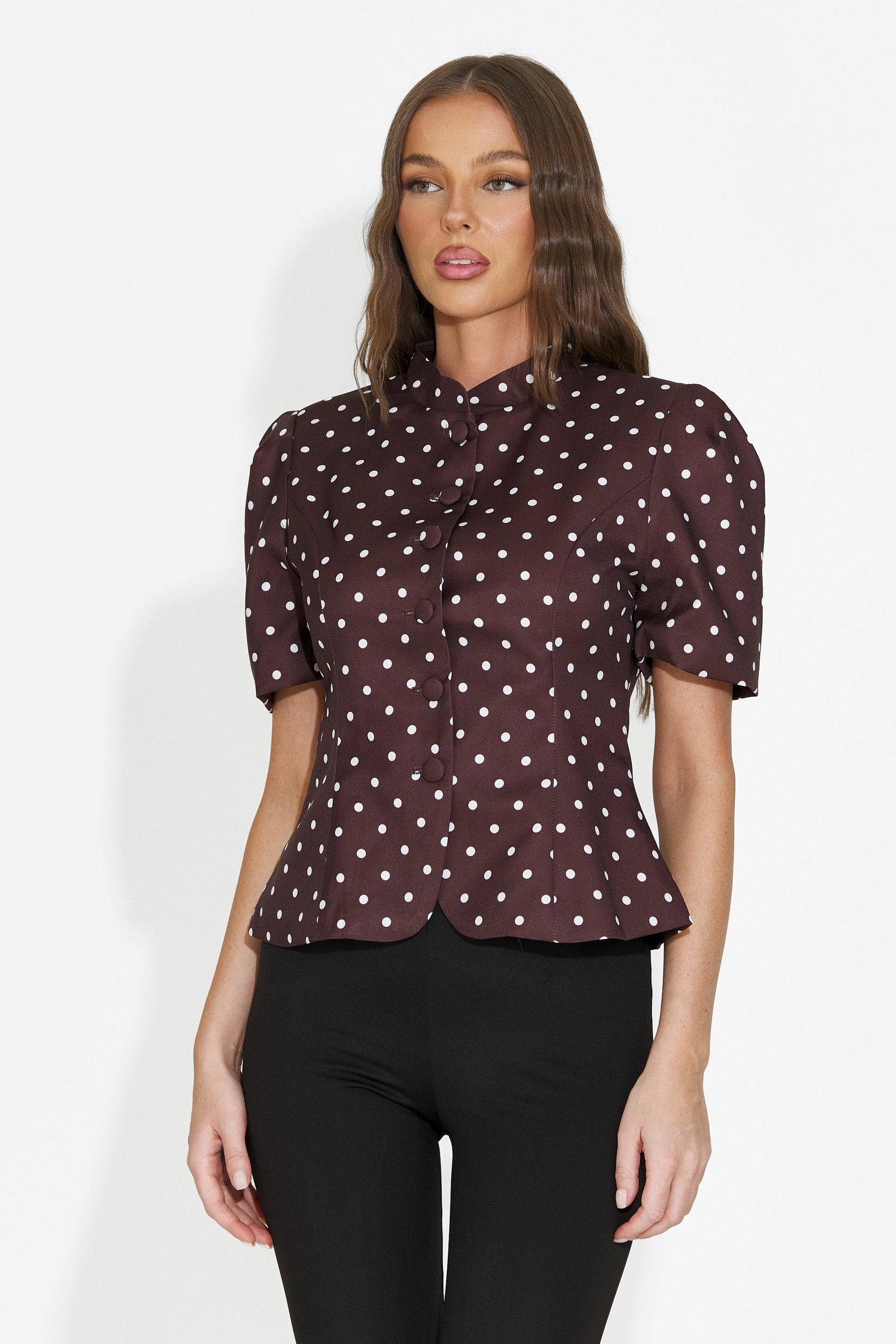 Blazer elegante da donna marrone Jaylena Bogas
