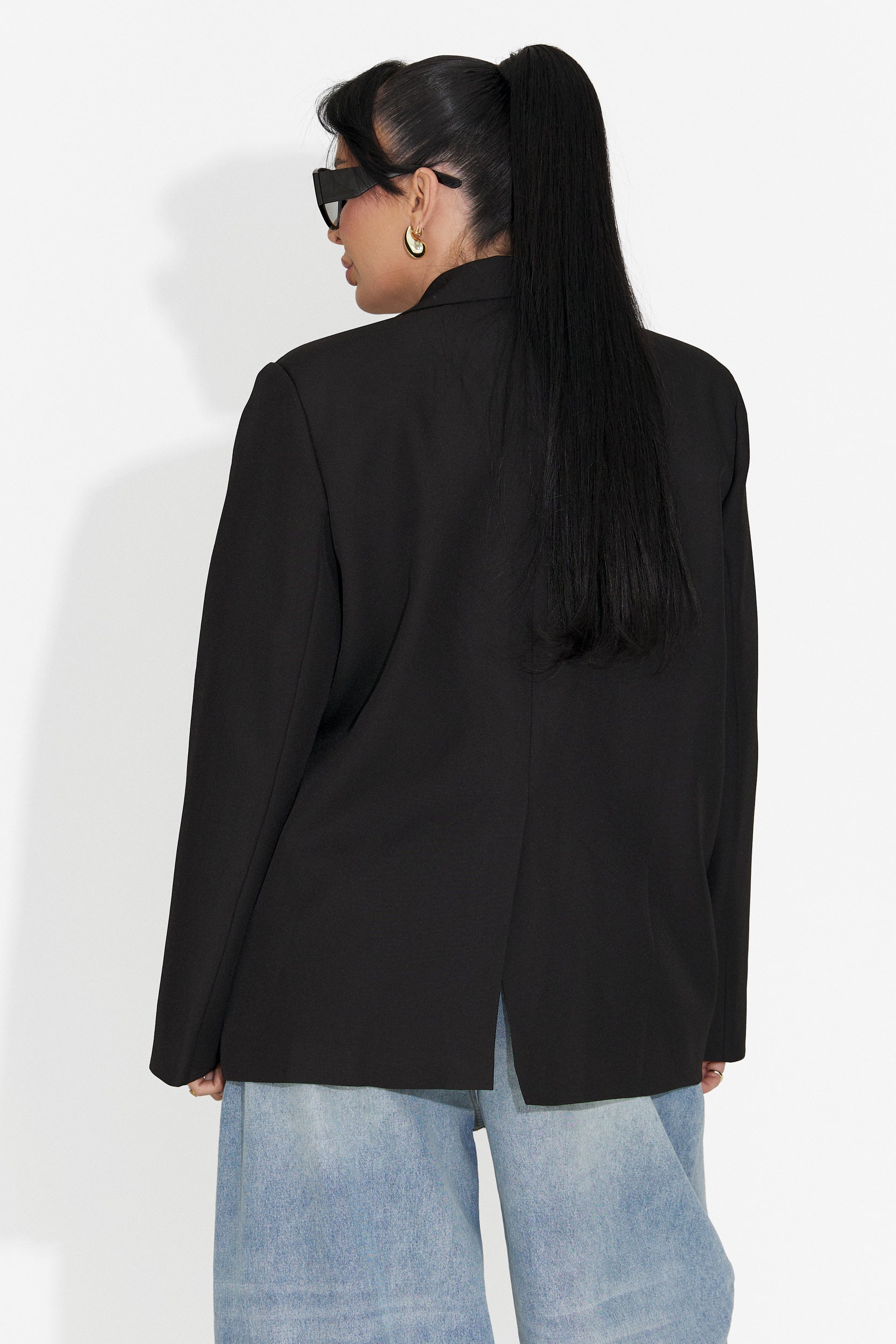 Elegante blazer nero da donna Amaranda Bogas