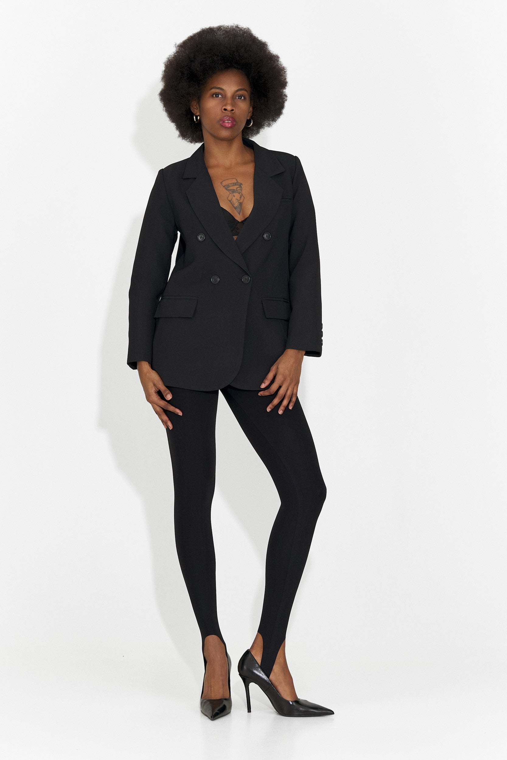 Elegante Blazer Nero da Donna di Andrea Bogas