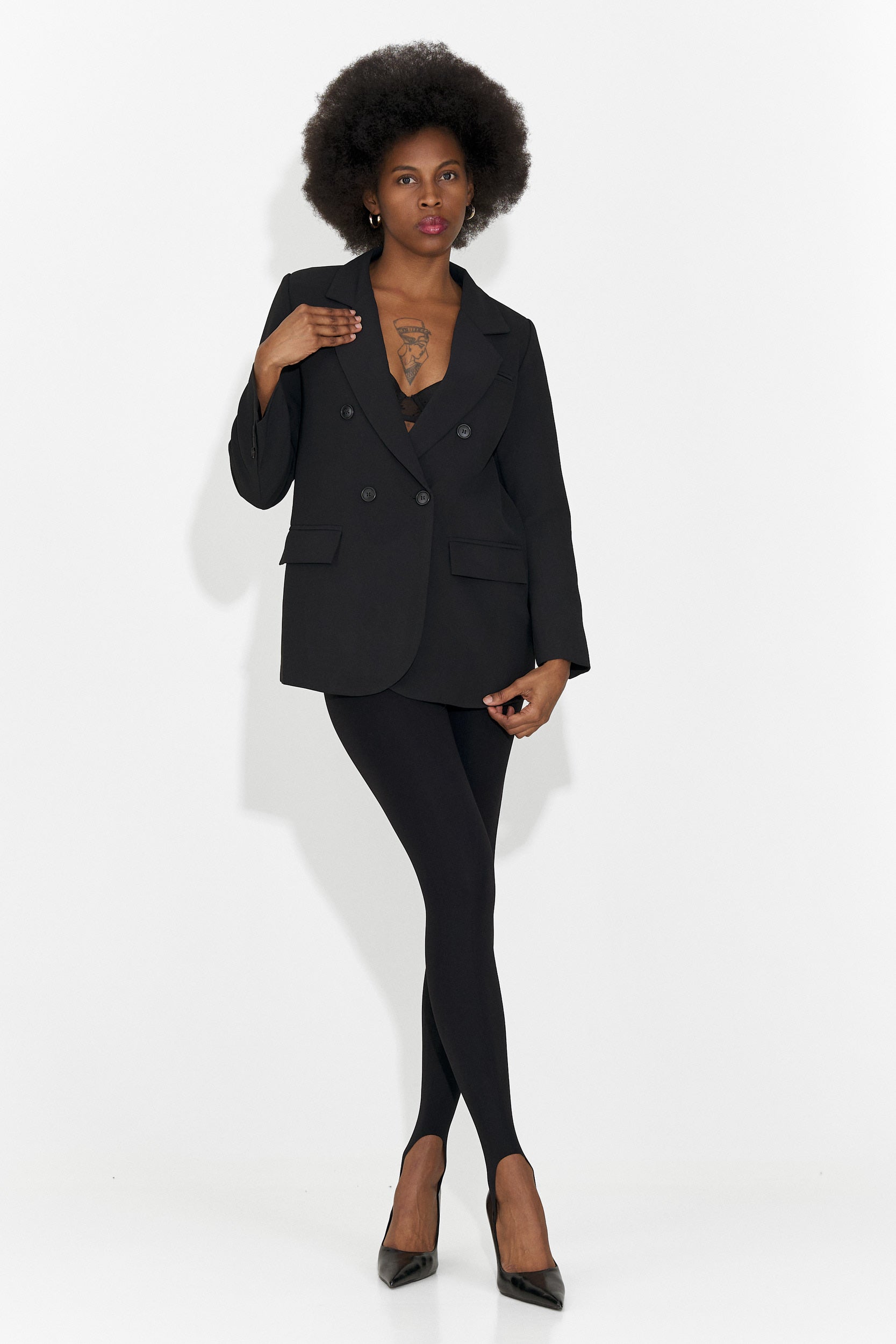 Elegante Blazer Nero da Donna di Andrea Bogas