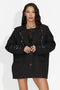 Esinty Bogas Blazer Elegante Nero da Donna