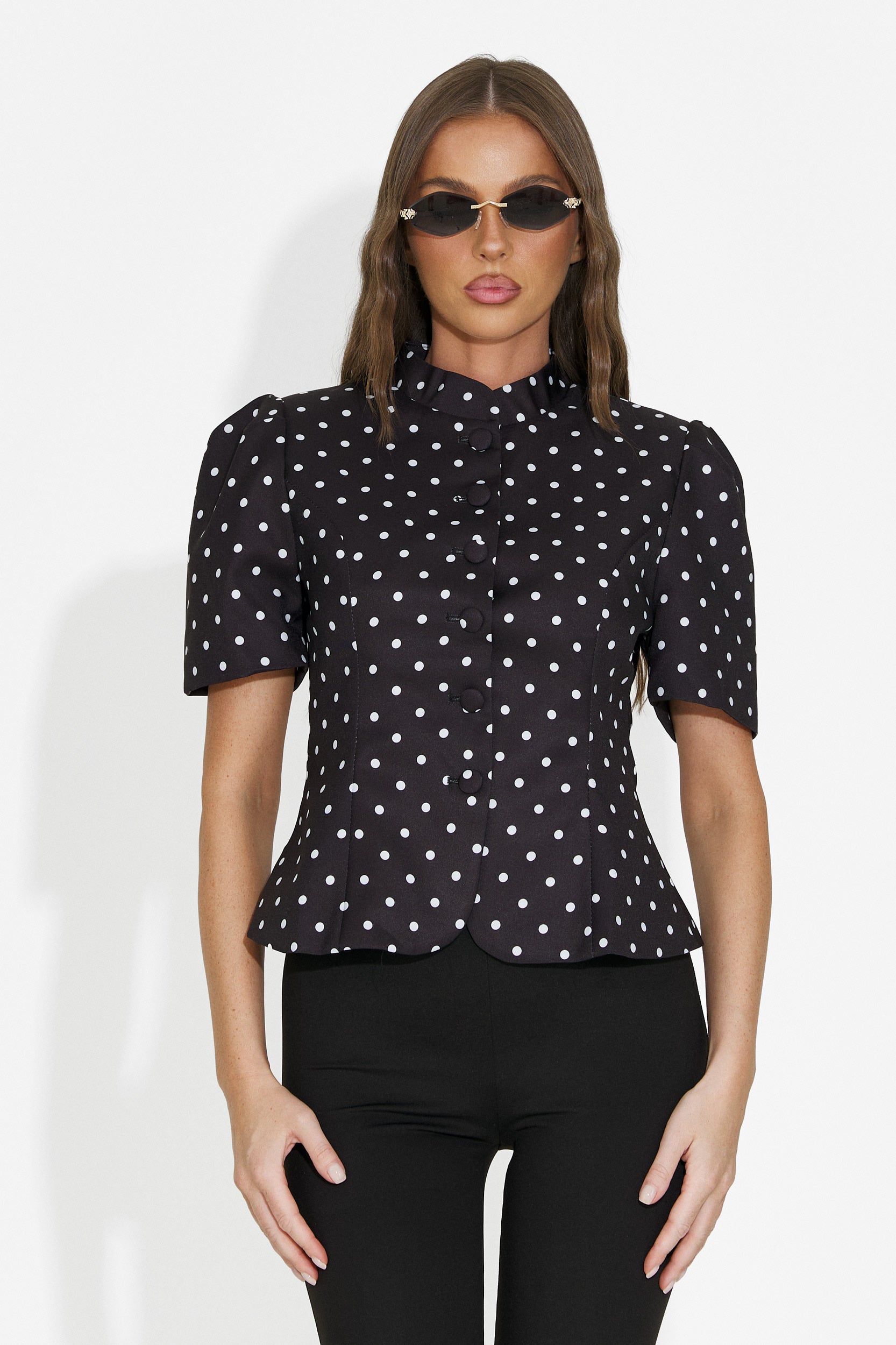 Blazer elegante da donna nero Jaylena Bogas